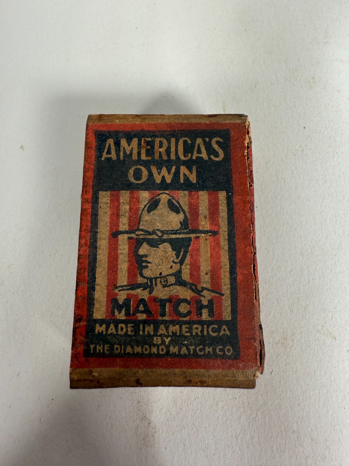 America’s Own Empty Match Box Diamond Match CO 2.5 inches Long & 1.5 inches Wide