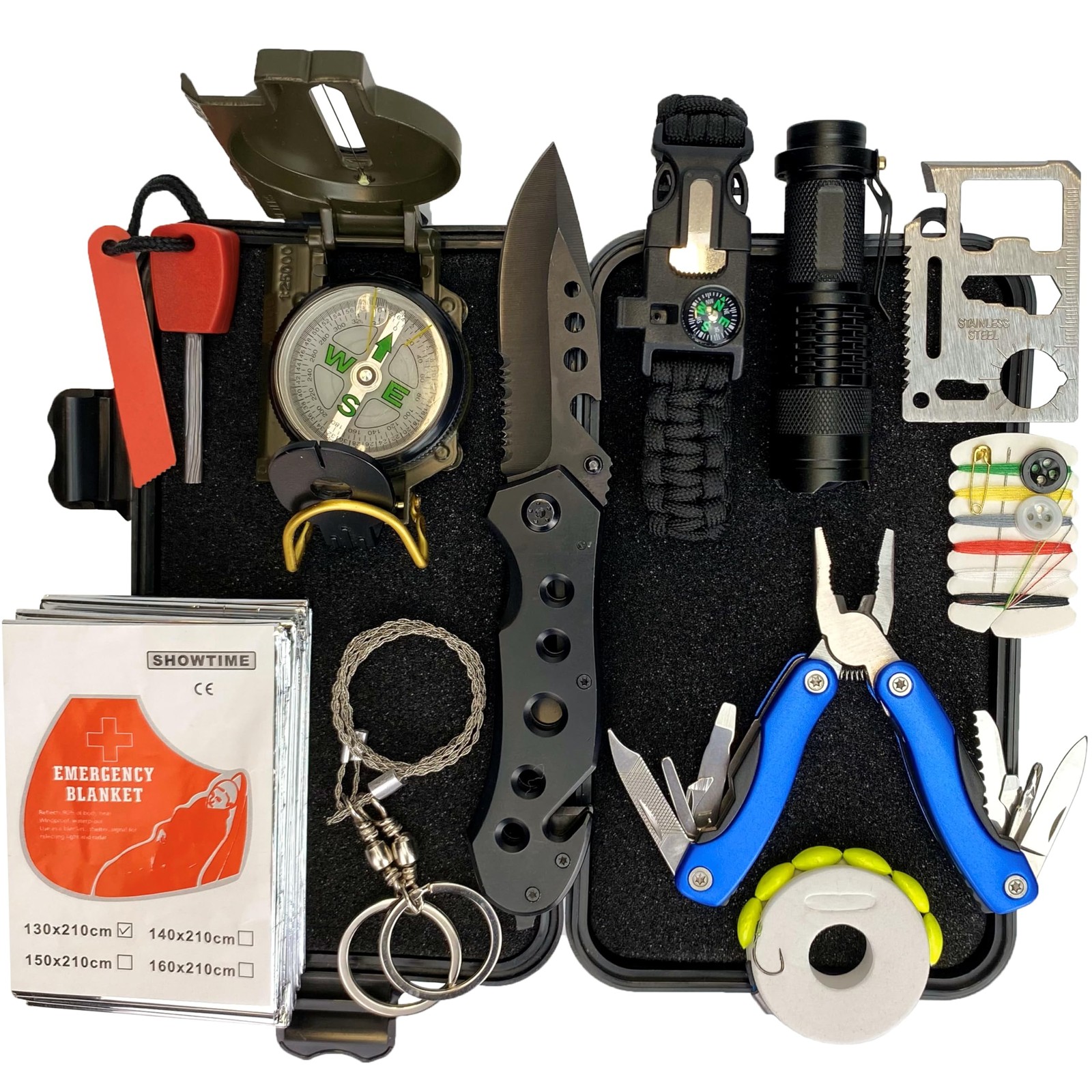 ALERTOA Survival Kit with Useful Tactical Tools, Camping Gear, Emergency Surv…