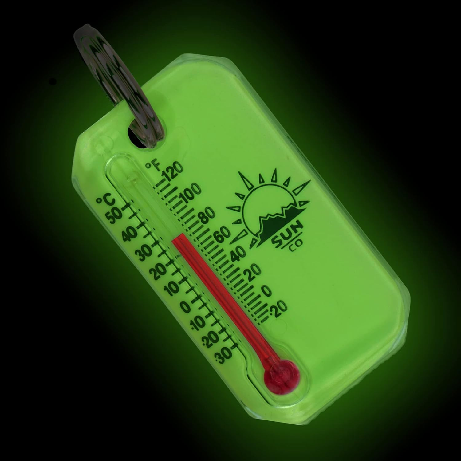 Lumazip – Glow-In-The-Dark Zipper Pull Thermometer for Jacket