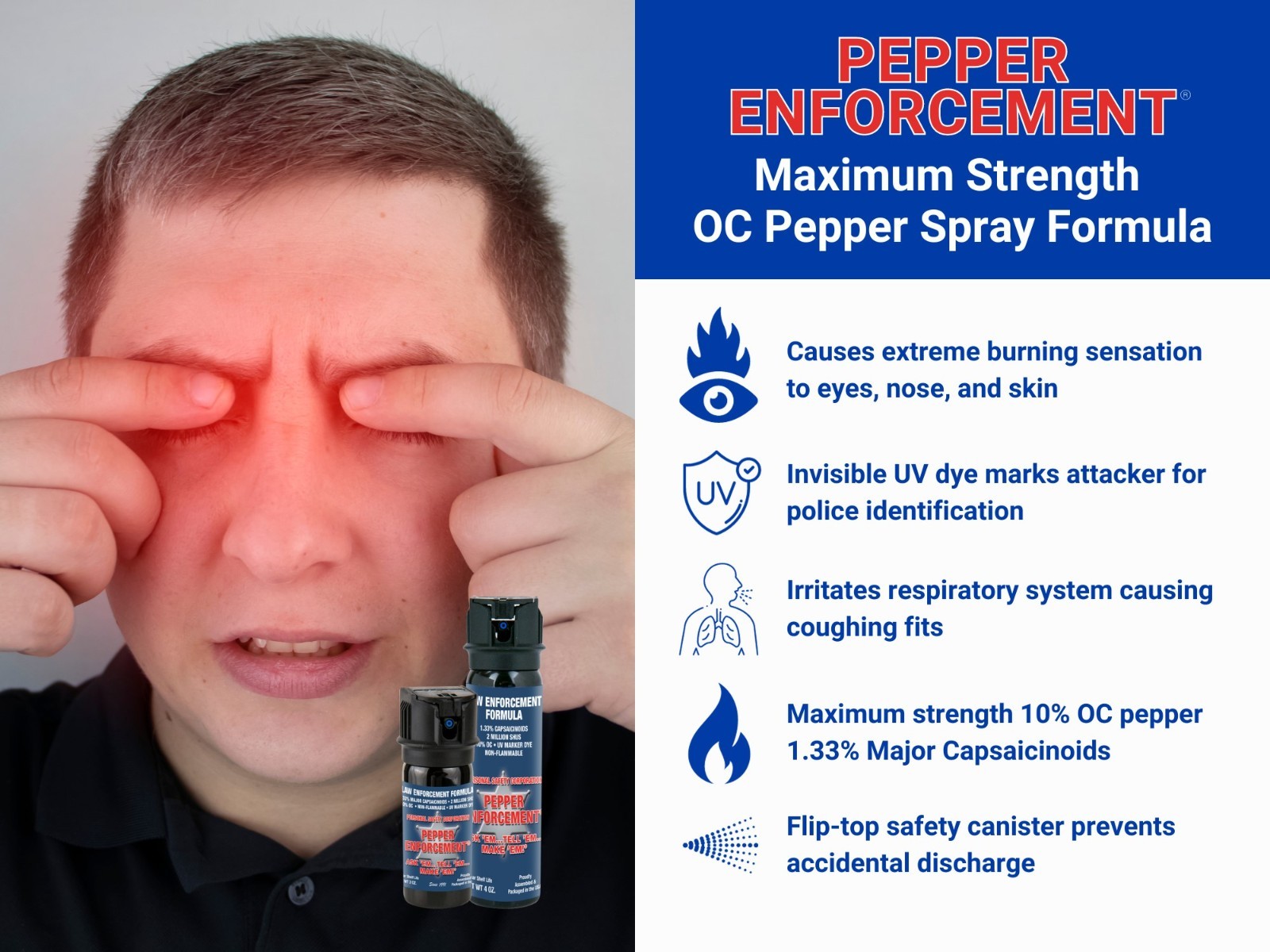 Pepper Enforcement 9 oz. Splatter Stream Pepper Spray