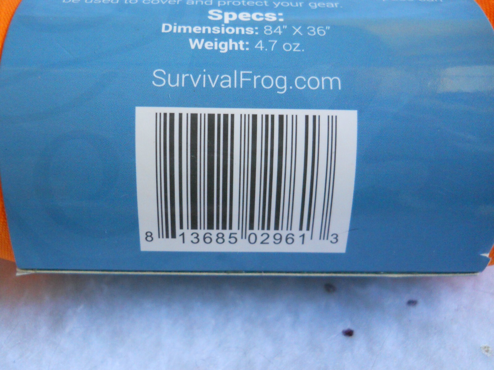 Tact Bivvy® Emergency Sleeping Bag 4.7 oz Lightweight Survival Frog orange