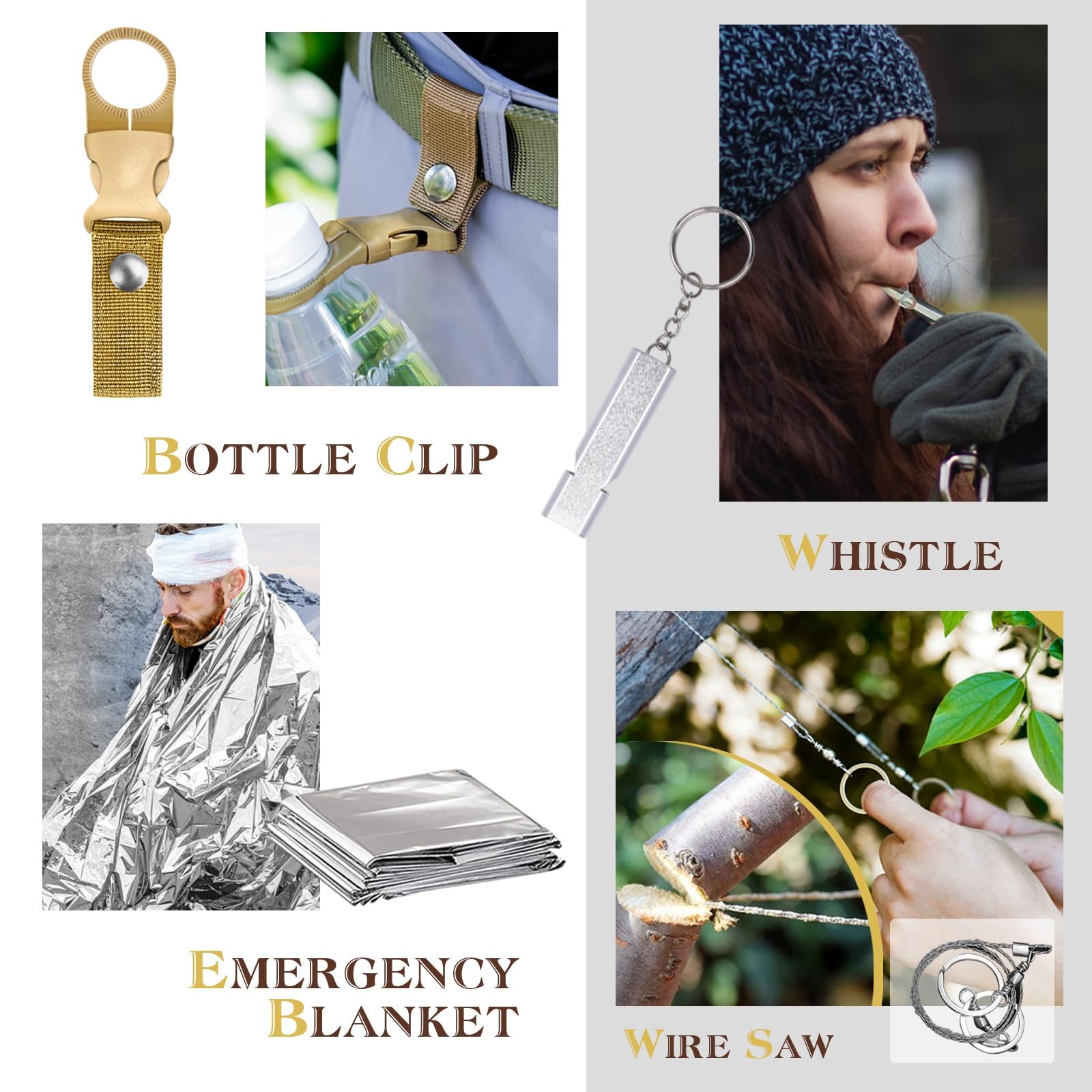 Trscind Gifts For Men Dad Husband Him Survival Kit Emergency Survival Gear And