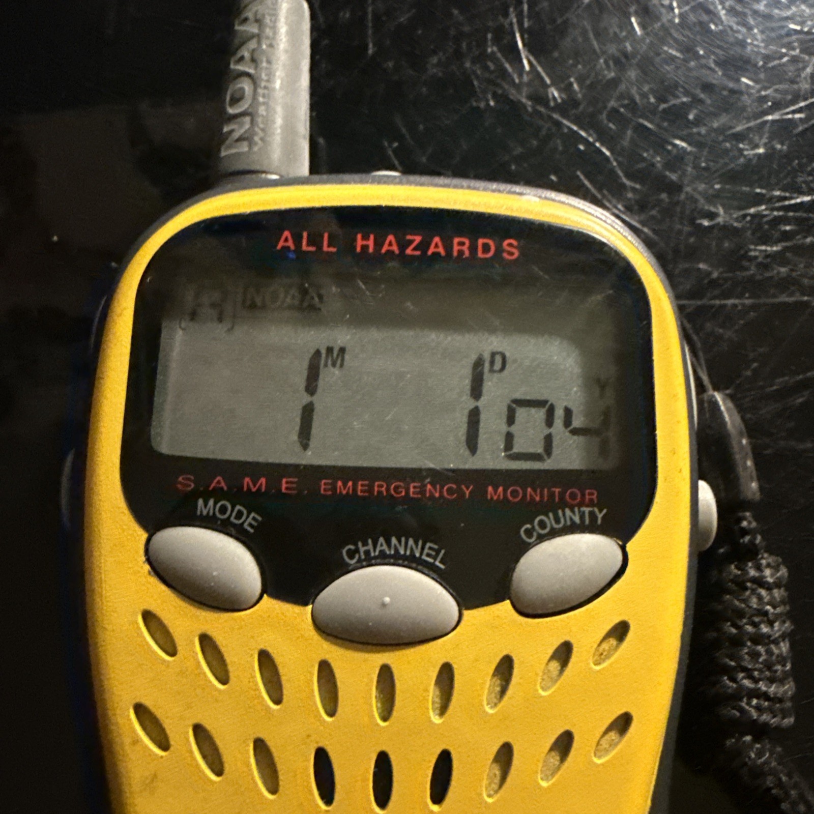 Oregon Scientific Emergency Portable Weather Radio No. WR102N Yellow Tested