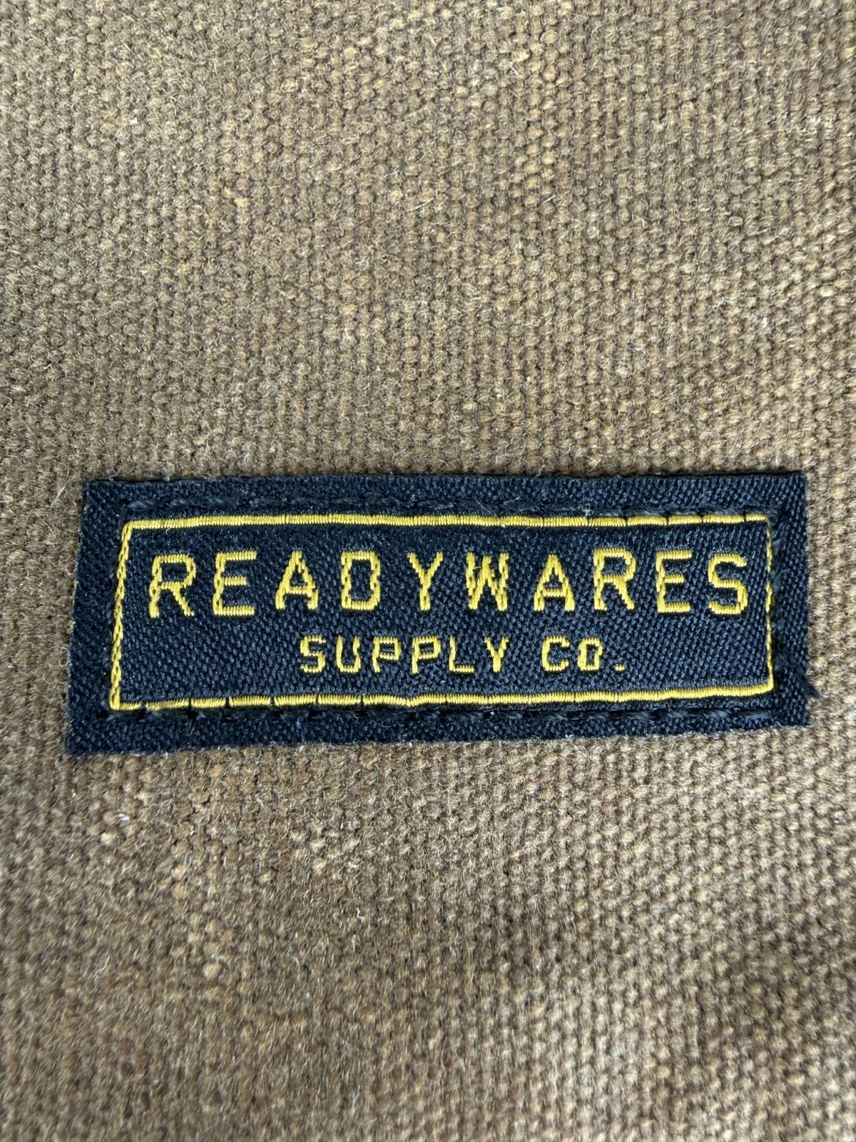 NEW Readywares Waxed Canvas Small Zipper Pouch Bag Brass Zipper Water Resistant