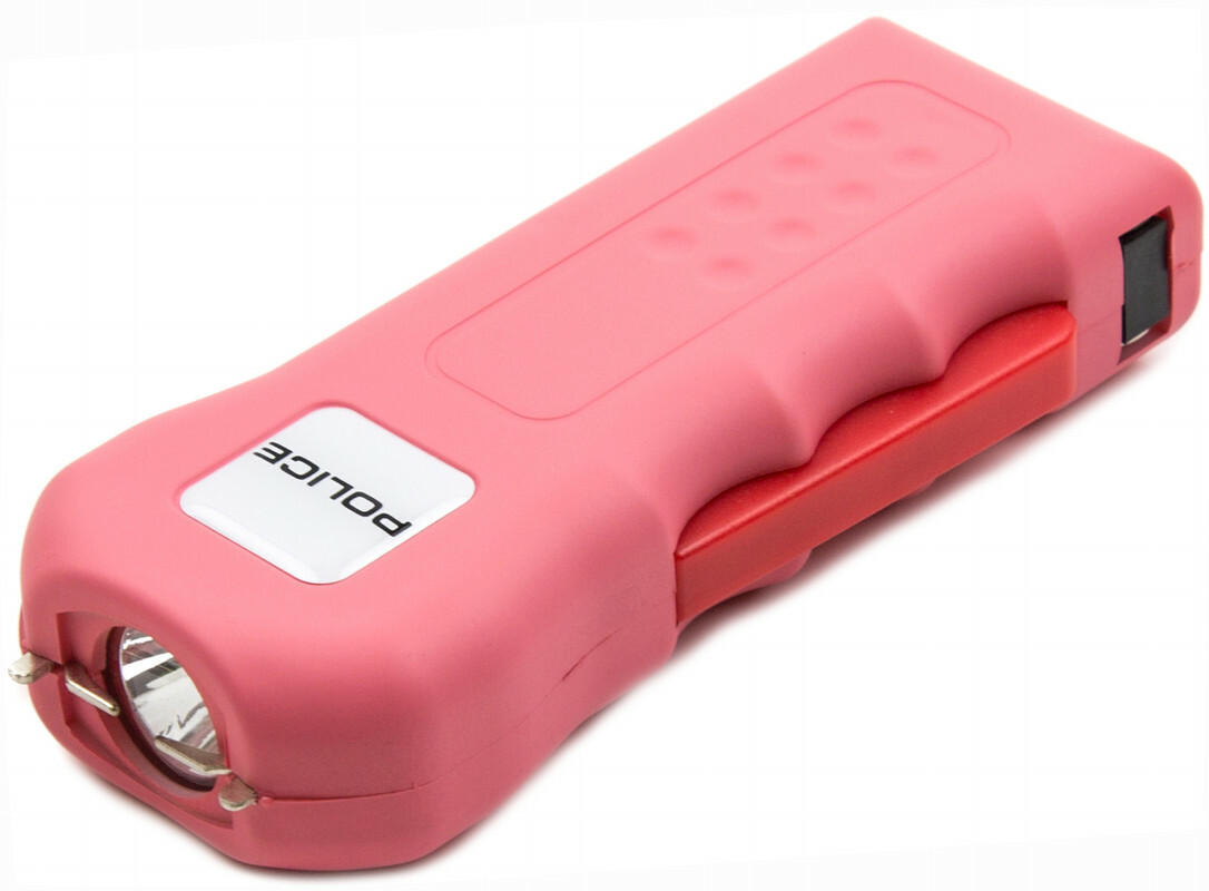 POLICE Stun Gun 512 700 BV Rechargeable LED Flashlight Pink