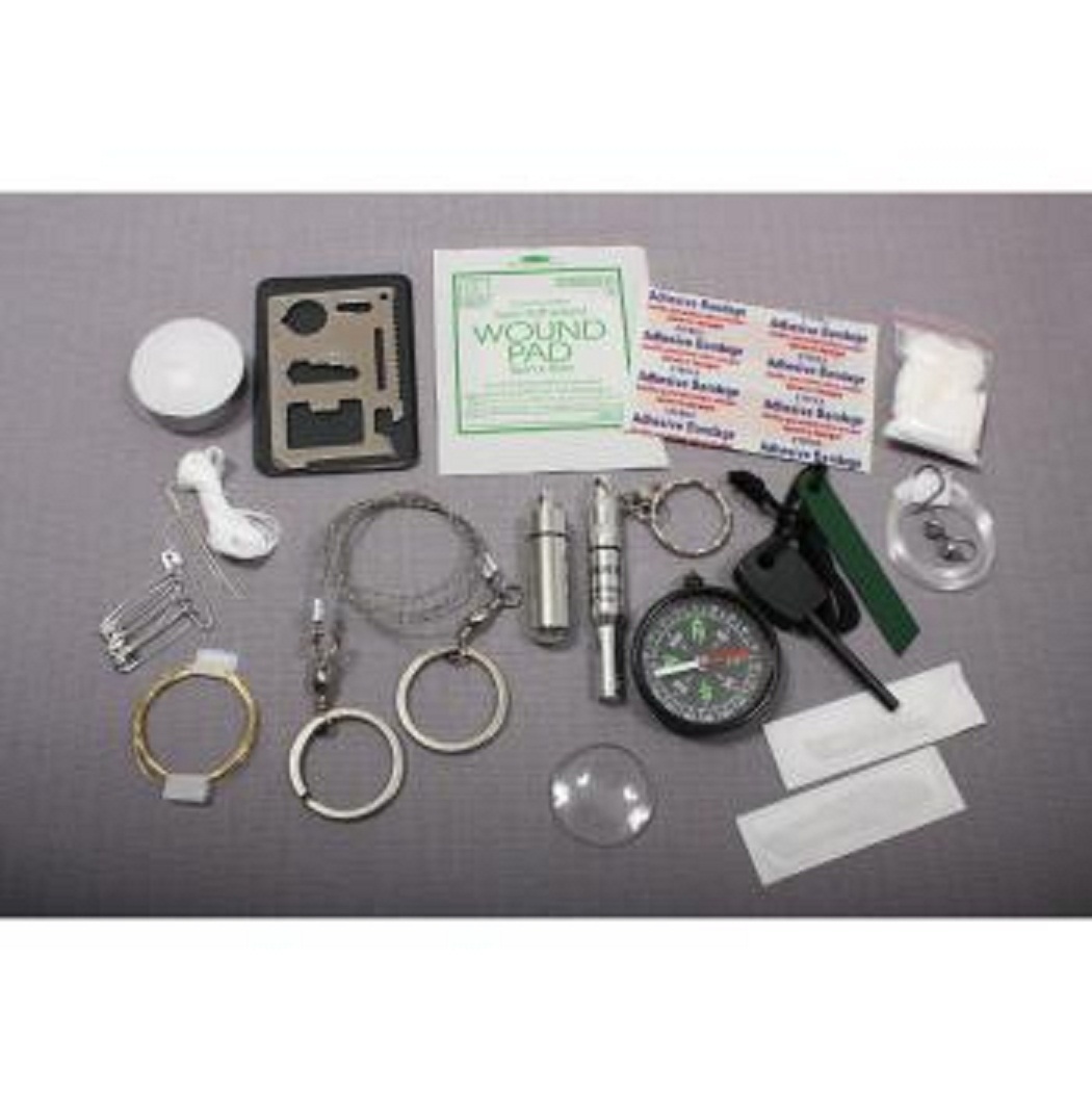 SURVIVAL KIT Emergency Prep Hurricane Tornado Hiking Camping FIshing Hunting Car