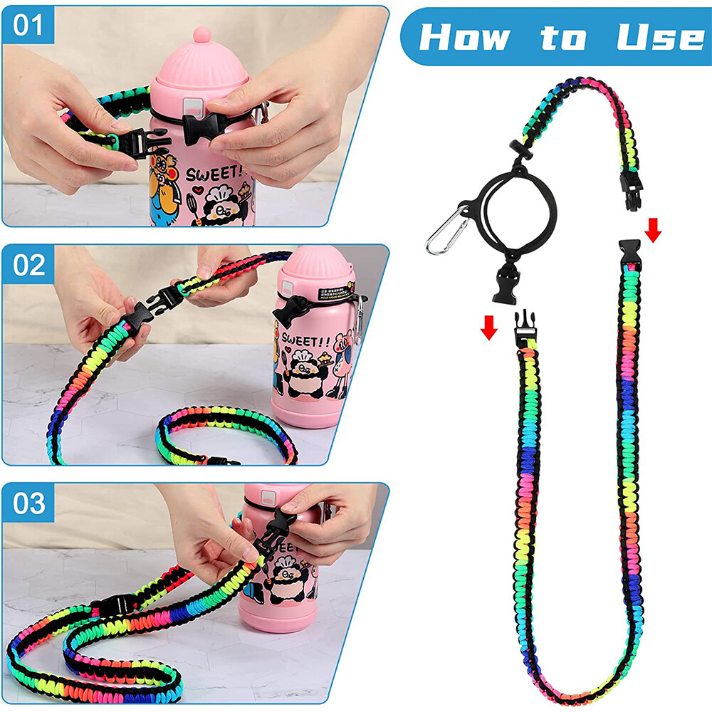 1Set Adult /Child Outdoor 6.5cm Diameter Cup Straps for Climbing/Travel/Fishing
