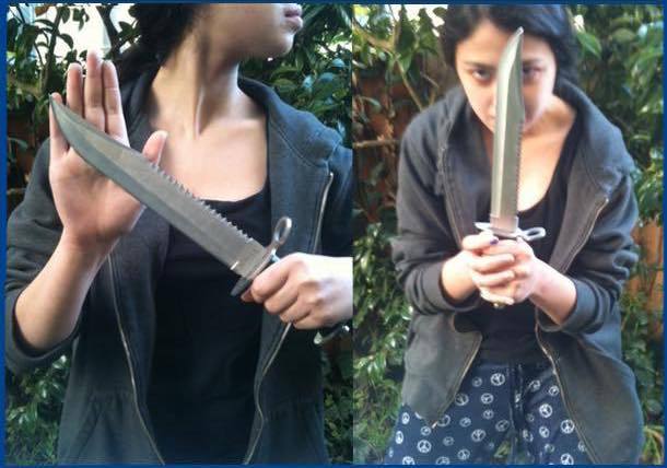 Lg Awesome Survival Knife + Fixed Bld Stainles Cool Knife + Flint Fire Striker
