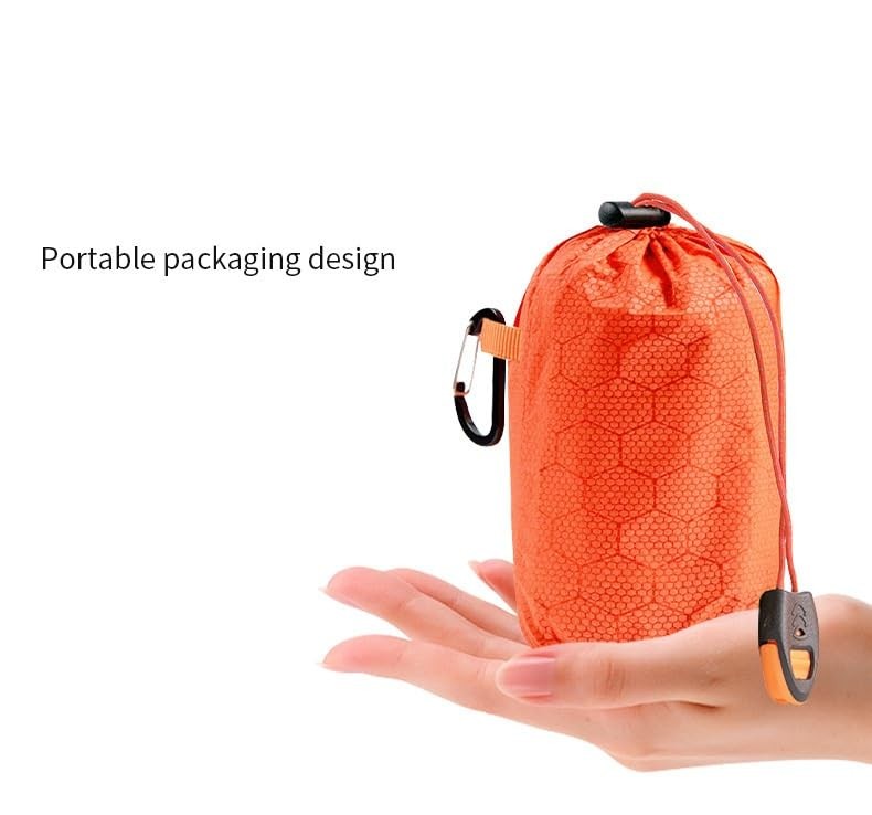 2 Person Emergency Shelter Survival Tent Kit Mylar Tube Sleeping bivy Bag Wat…