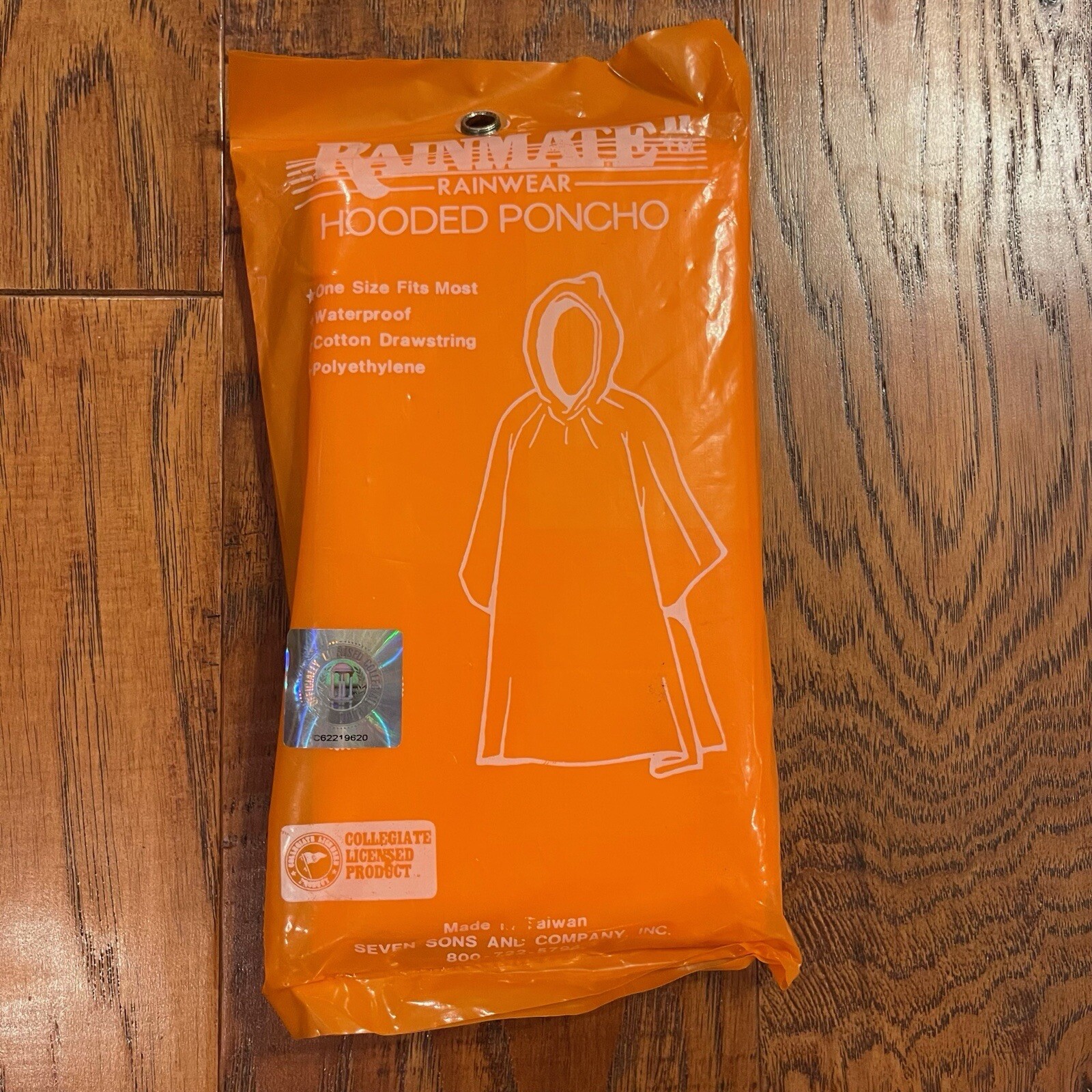 Coleman Orange Disposable Emergency Ponchos one size NEW Tennessee Vols Football