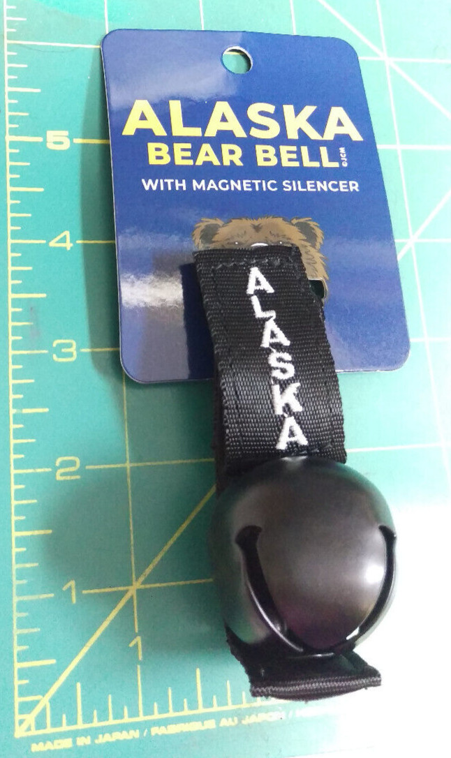 Alaska Bear Bell with magnetic silencer – easy add to belt loop or pack NICE!