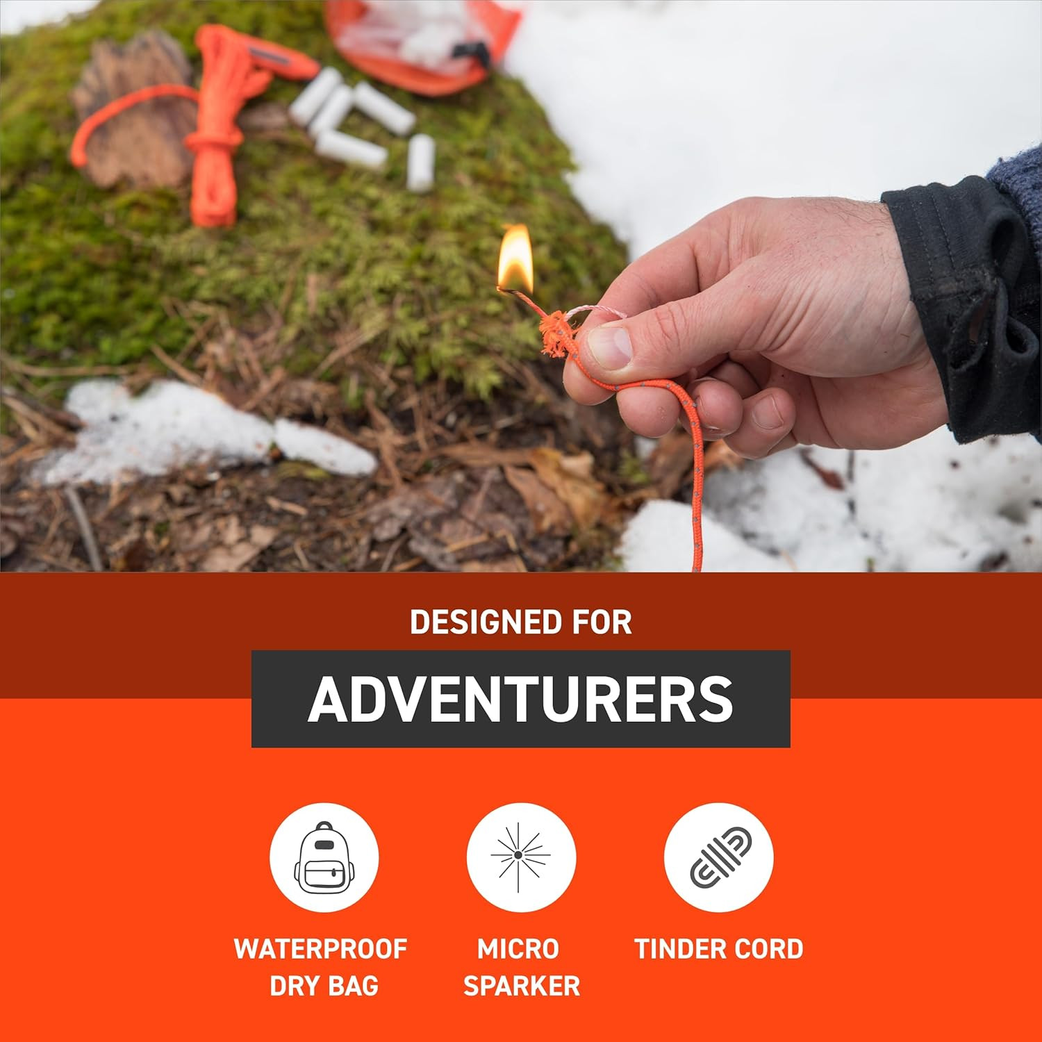 Survival Fire Lite Kit & Dry Bag – Essential Pack of 2 for Adventurers