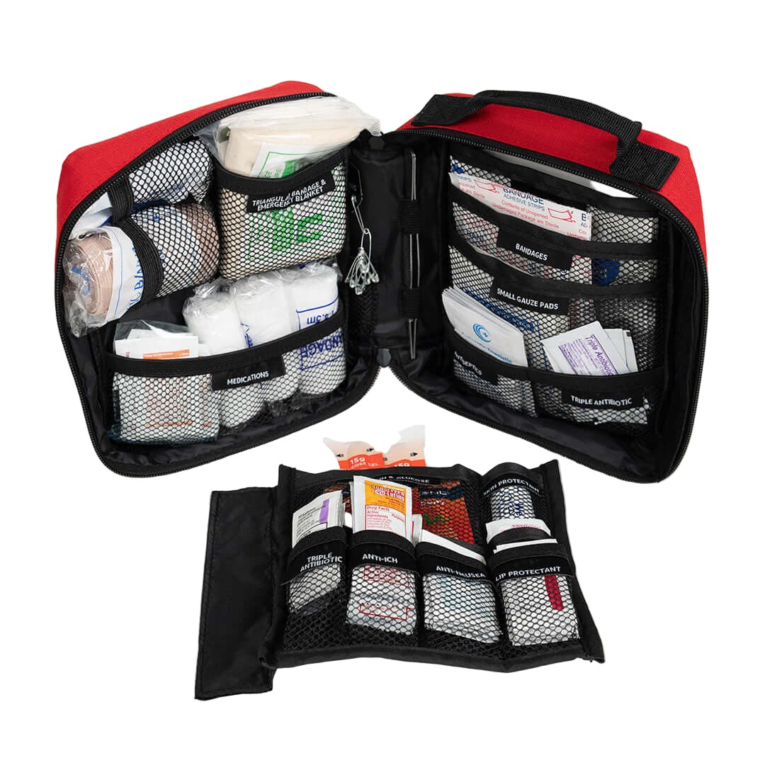 Emergency Med Kit w/2-Person Trauma First Aid Bag