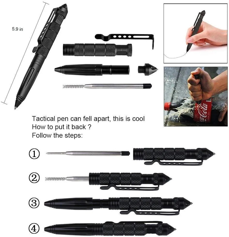 Multipurpose Window-Breaking Self-Defense Tool Outdoor Survival Gear