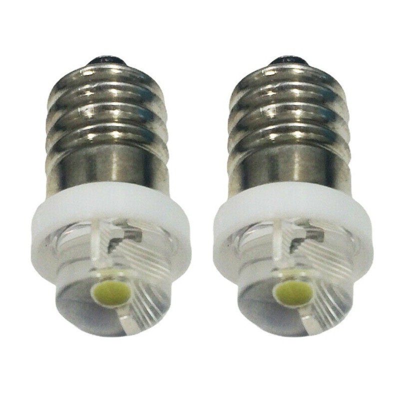 3/4.5/6V 0.5W Torch Bulb 6000K White LED E10 Socket Replacement Bulb for Torch