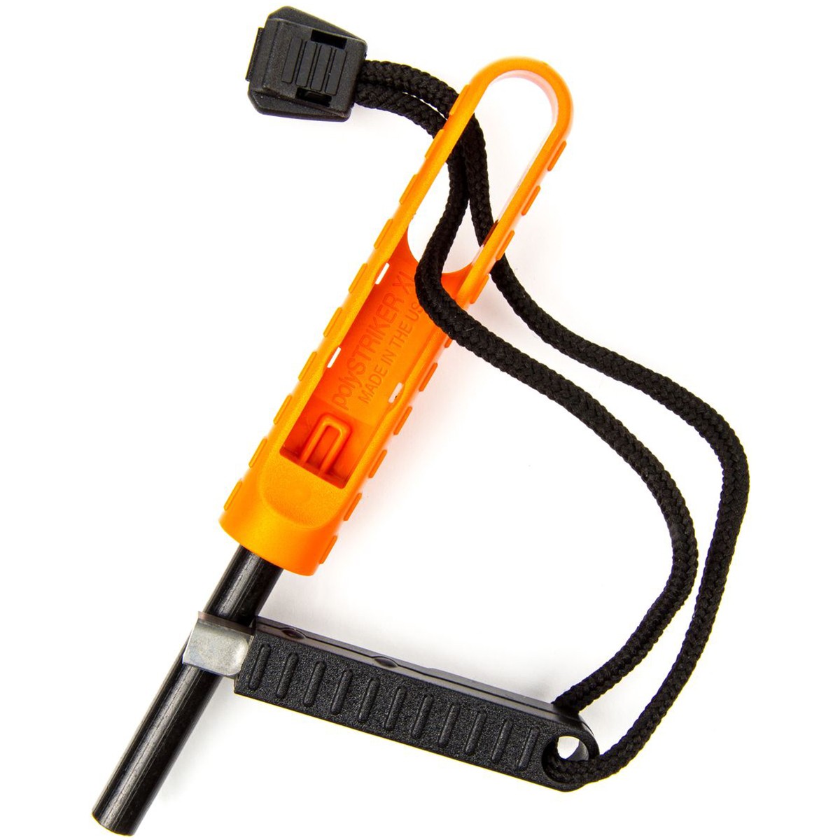 Exotac polySTRIKER XL Ultra-Light Ferrocerium Rod Firestarter – Blaze Orange