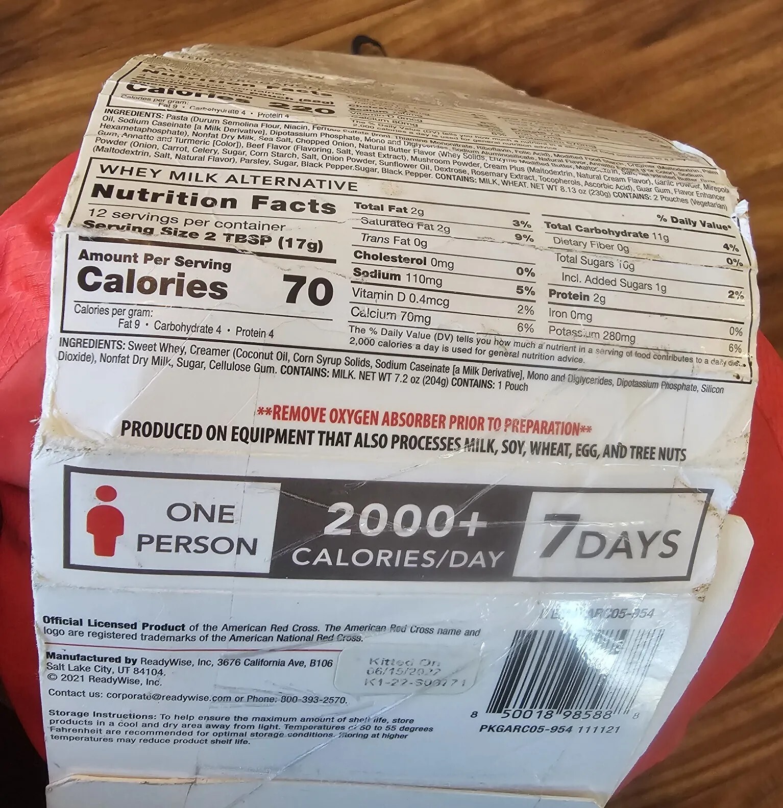 7 Day Ready To Go Meal Kit Ready Wise Meal Kit Prepped Survivalist Emergency MRE