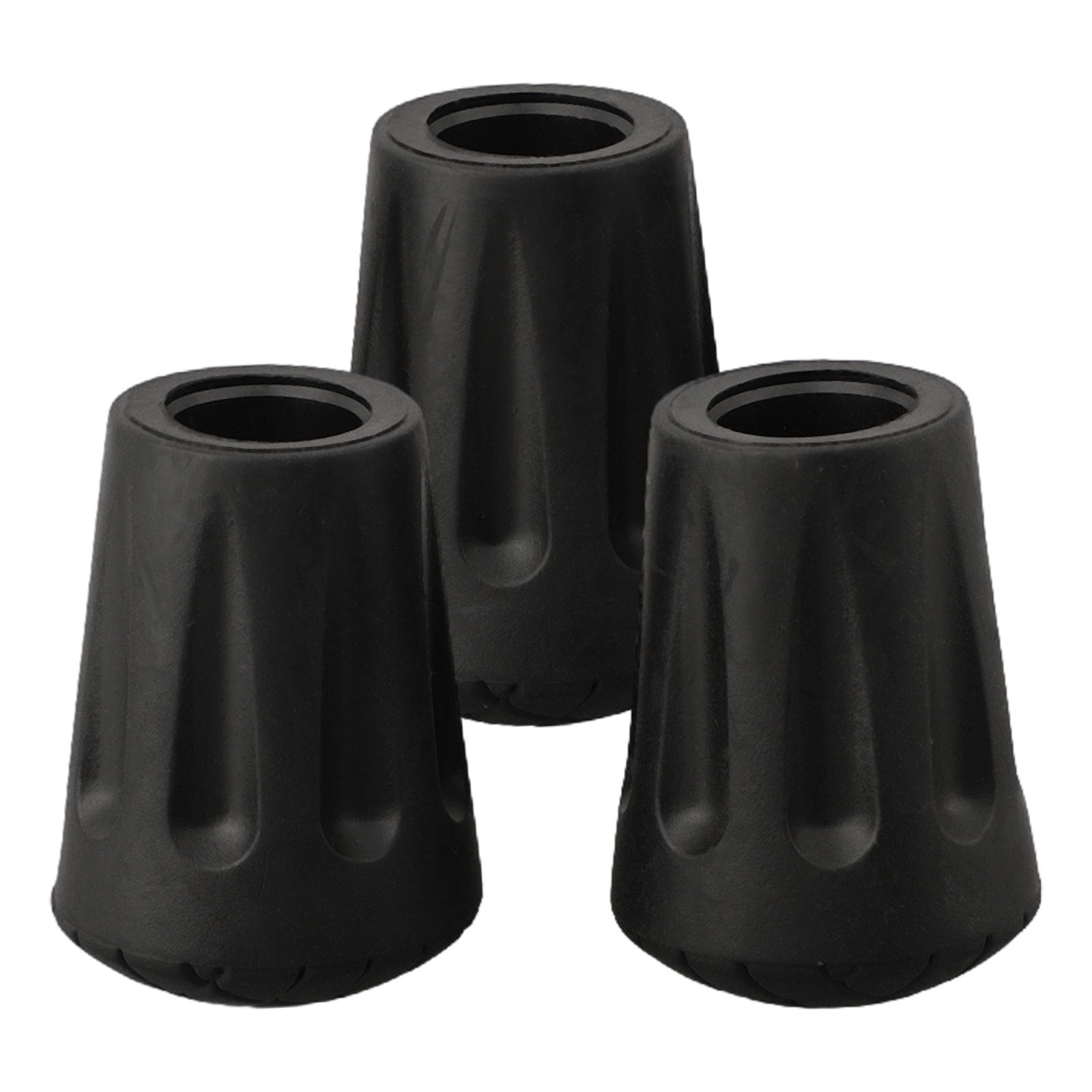 Trekking Pole Tips Replacement Long Lasting Rubber Feet (3pcs) for Hiking Poles