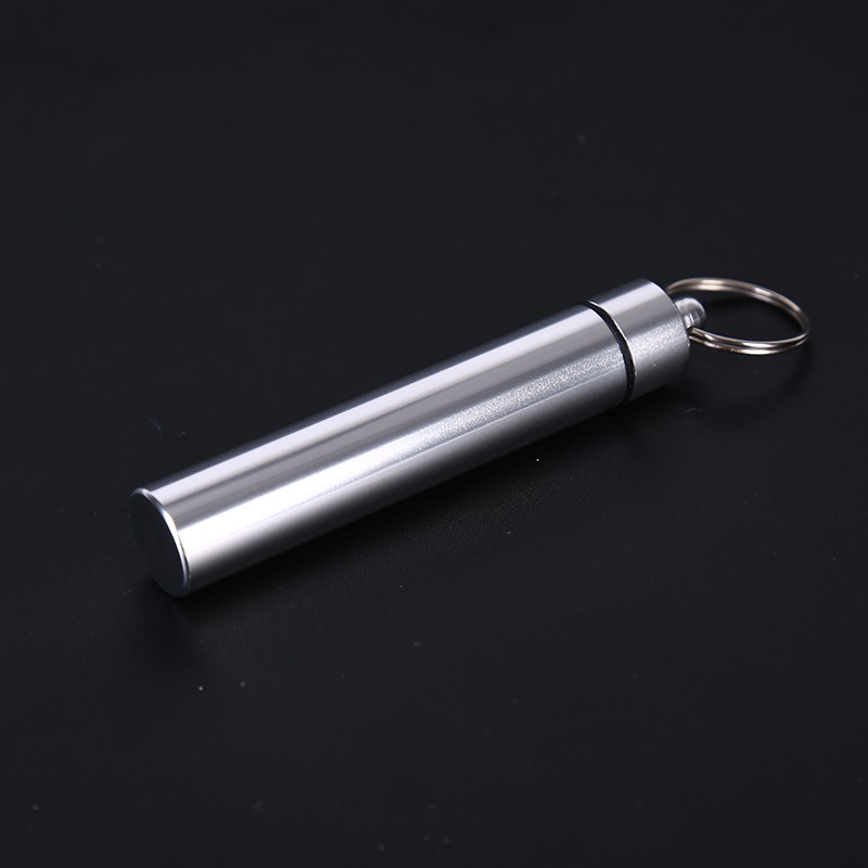 Portable Waterproof Pill Case Bottle Keychain Storage Holder Container Box Tools