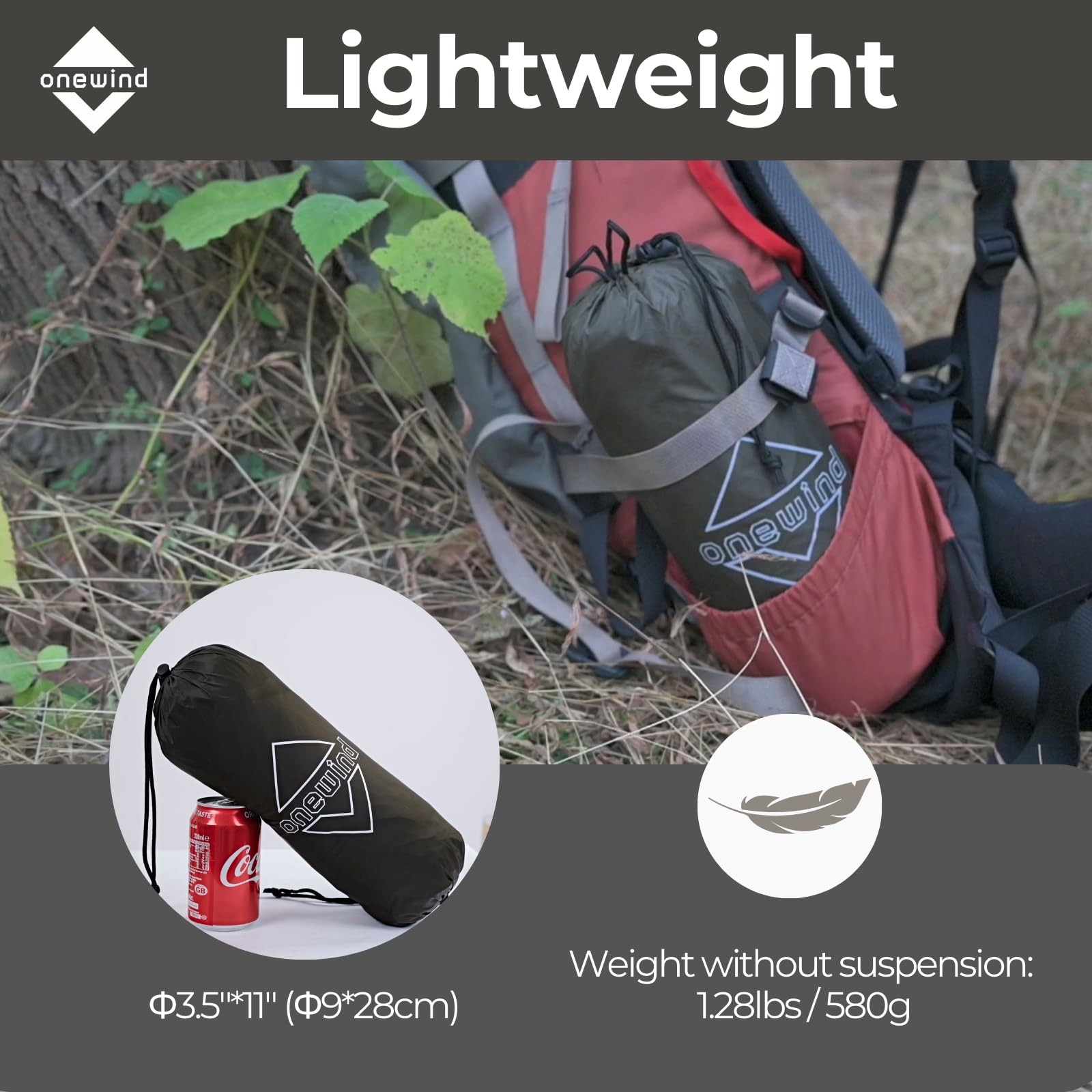 onewind 12×10 ft Hammock Tarp, Ultralight ft, Od Green-12′ Rectangular