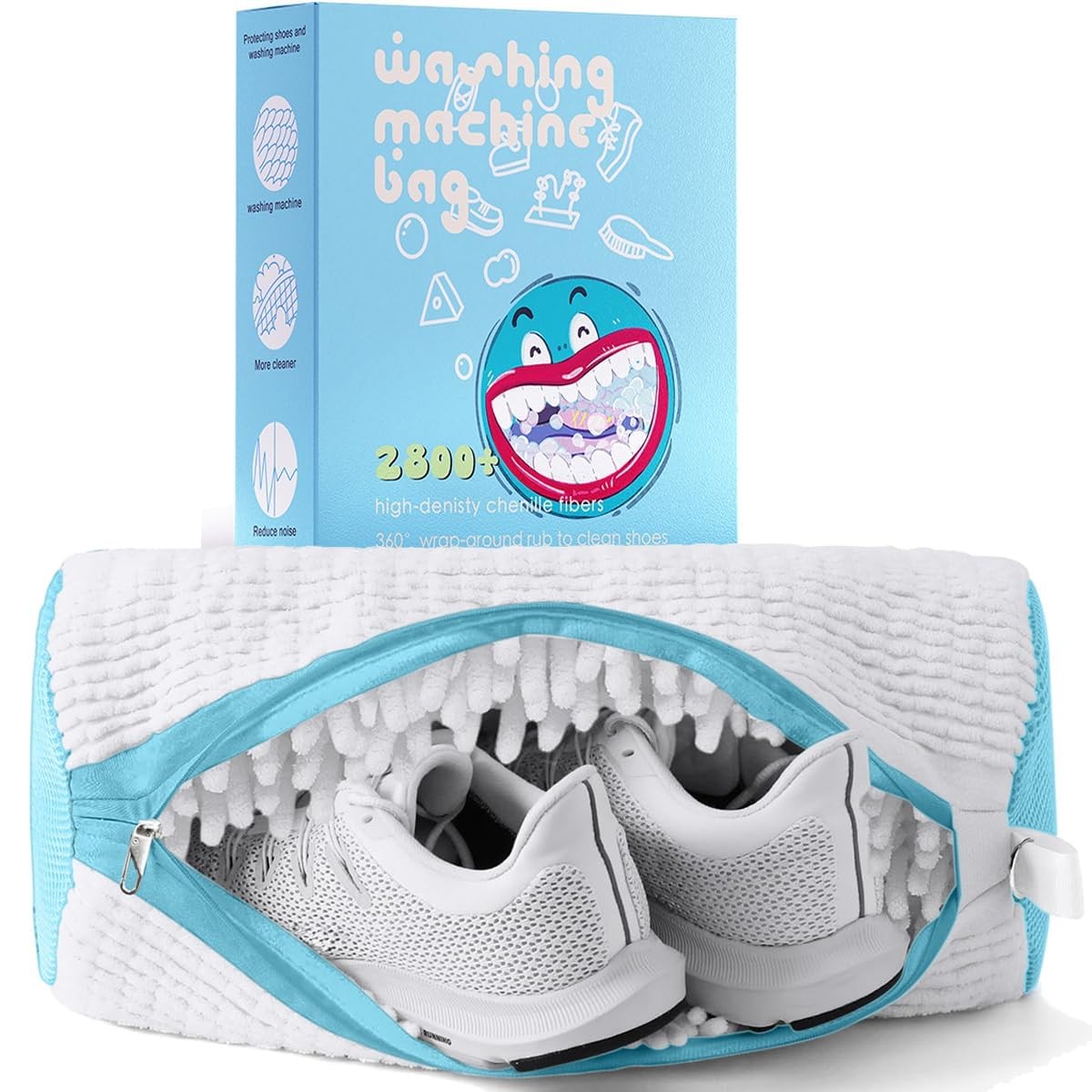 XXL Shoe Washing Machine Bag, Laundry Bag for Washer and 1 pc, White 1pc