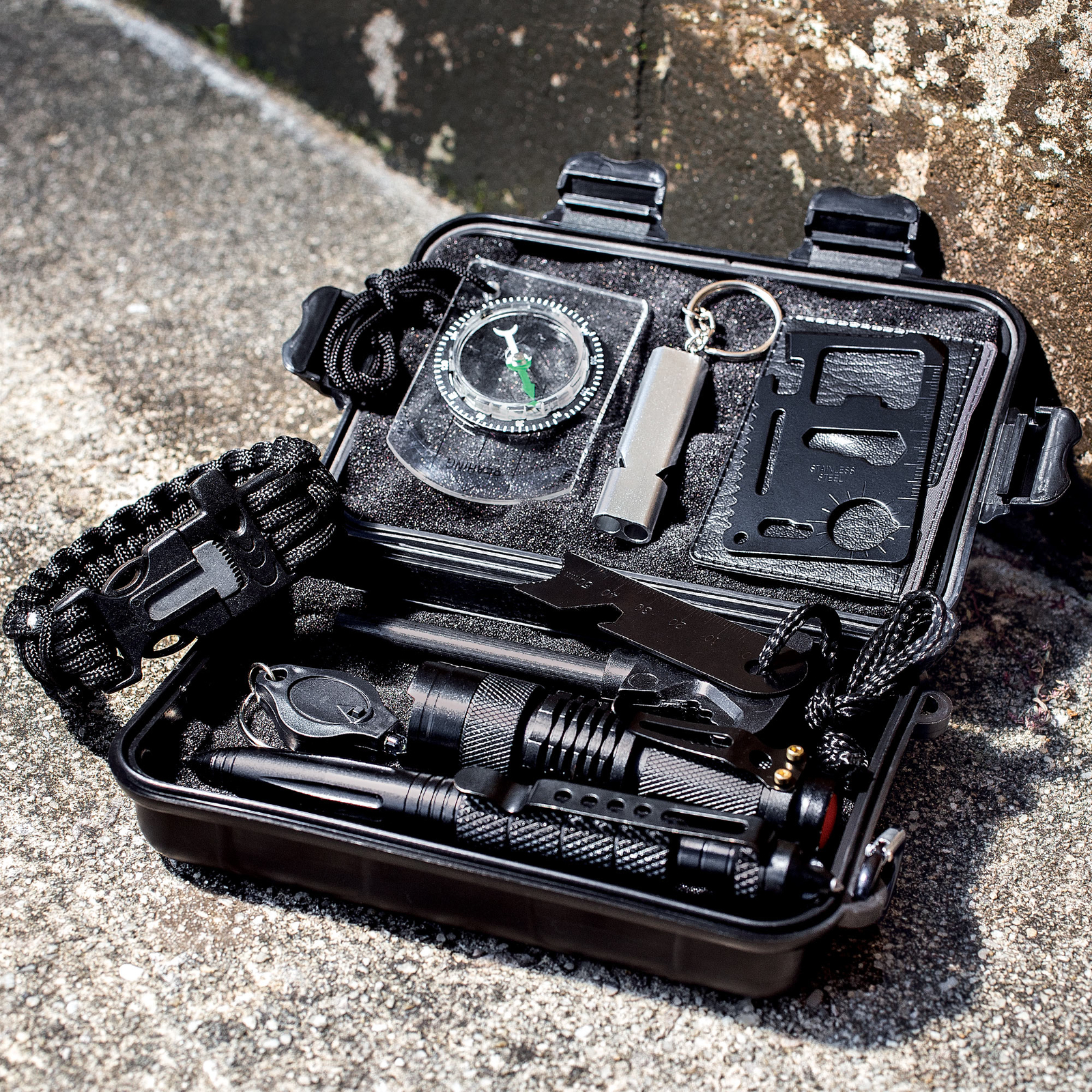 M48 SURVIVAL TOOL BOX Waterproof TPU Case Outdoor Emergency Kit SOS NEW