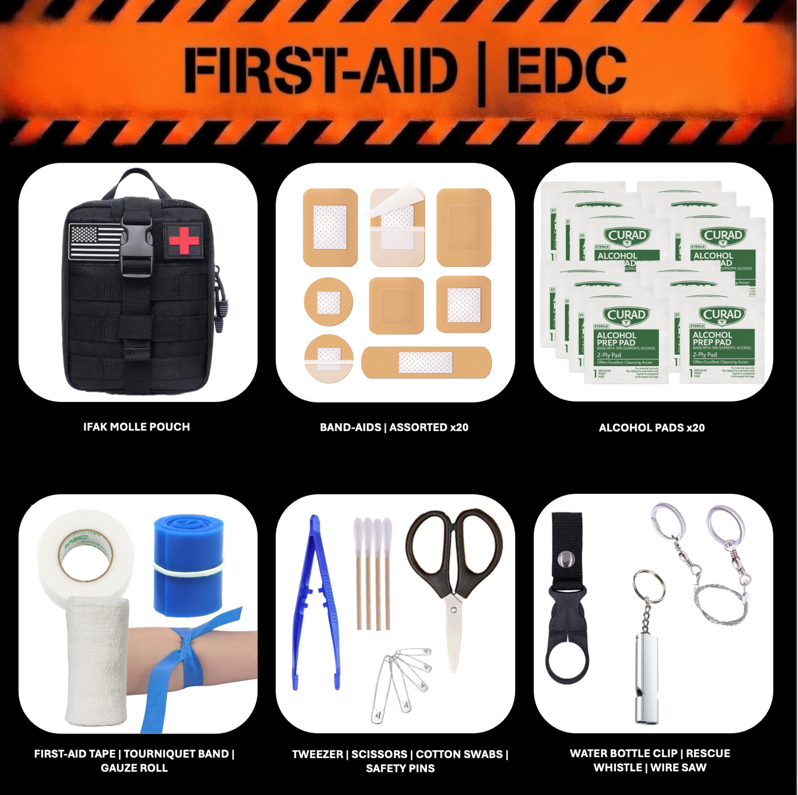 Emergency / Survival Kit / Bug Out Bag / Tactical Backpack / Two-Man 72+ Hours
