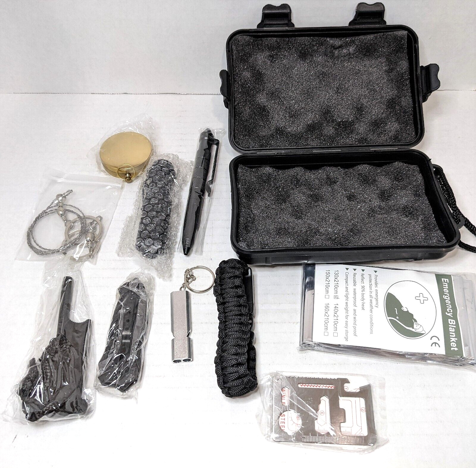 Survival Kit Emergency Tactical Defense Equipment Outdoor Camping Tools 11 in 1