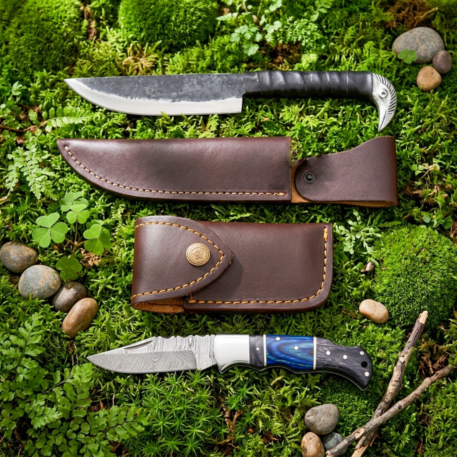 Handmade Sons of Odin Viking Knife Combo Set – Norse Inspired Collectible Gift