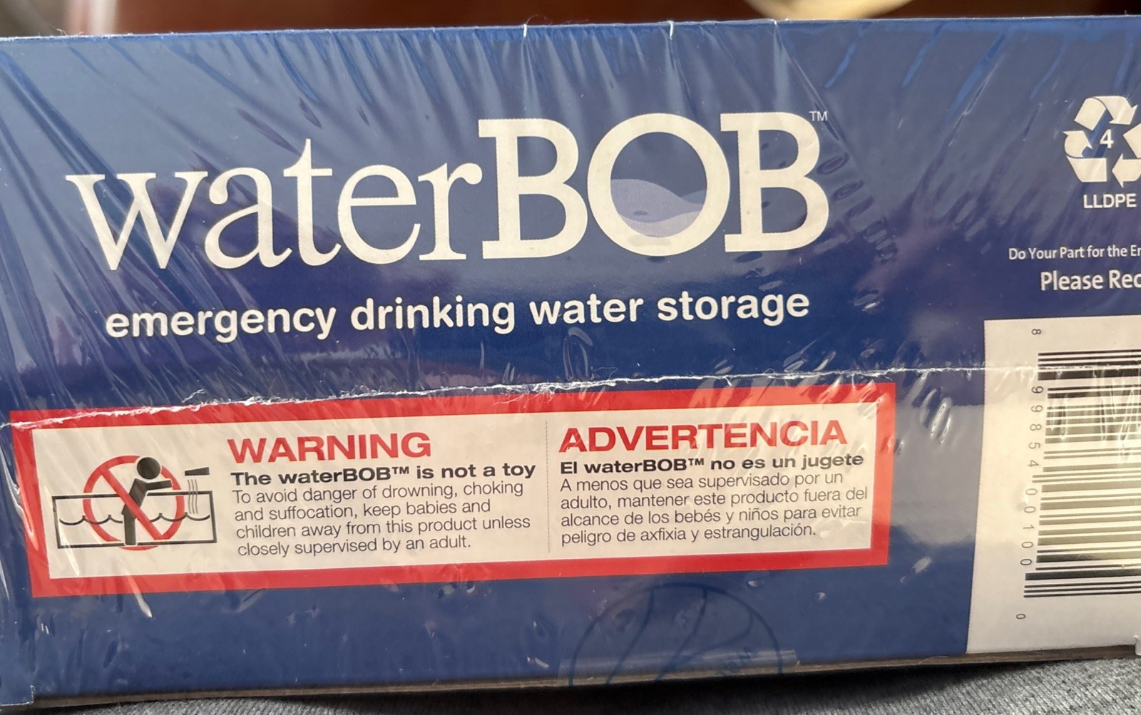waterBOB Emergency Drinking Water Storage 100 Gallons Survival Gallon