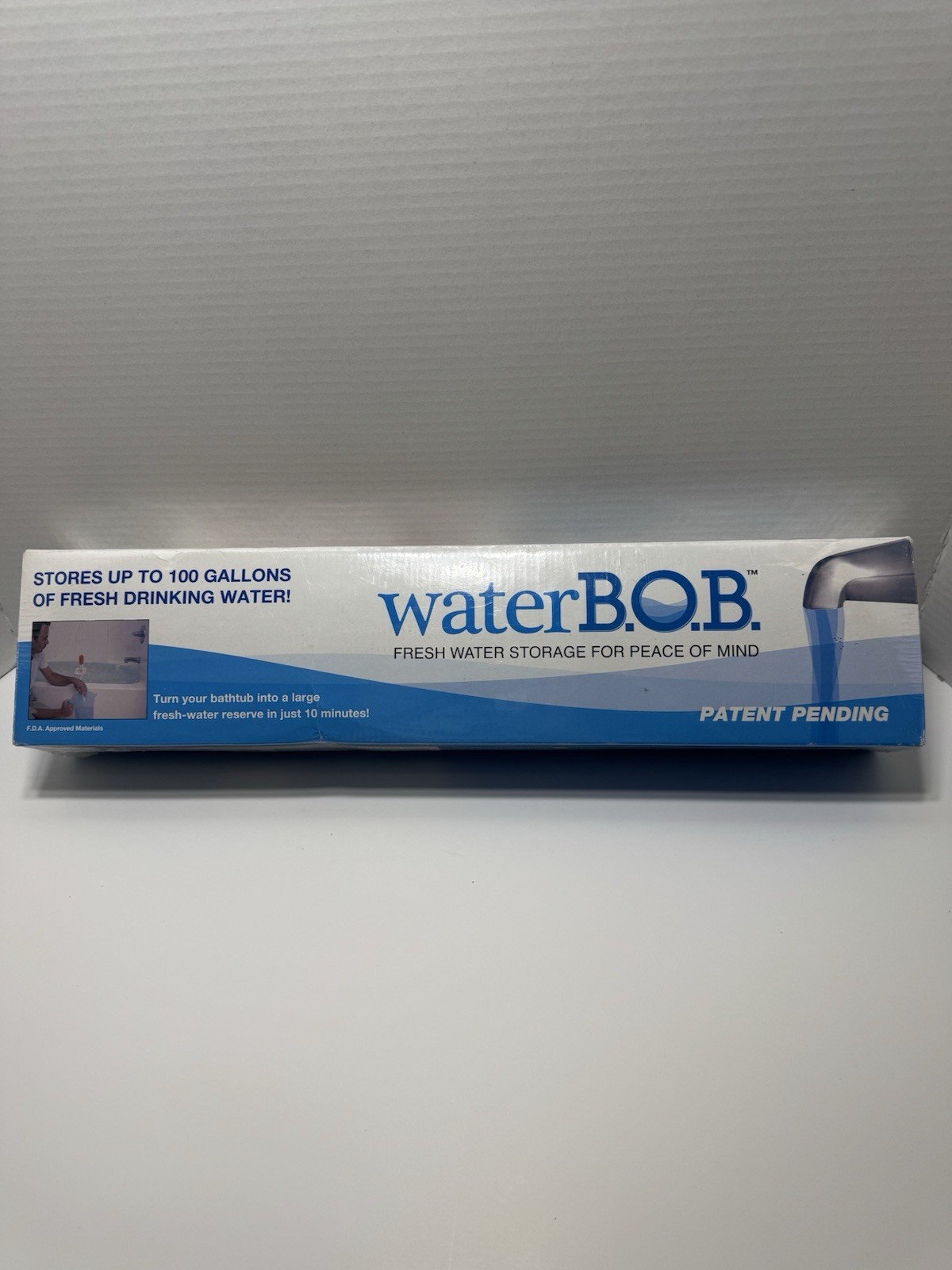 WaterBOB Emergency Survival Bathtub 100 Gal NEW