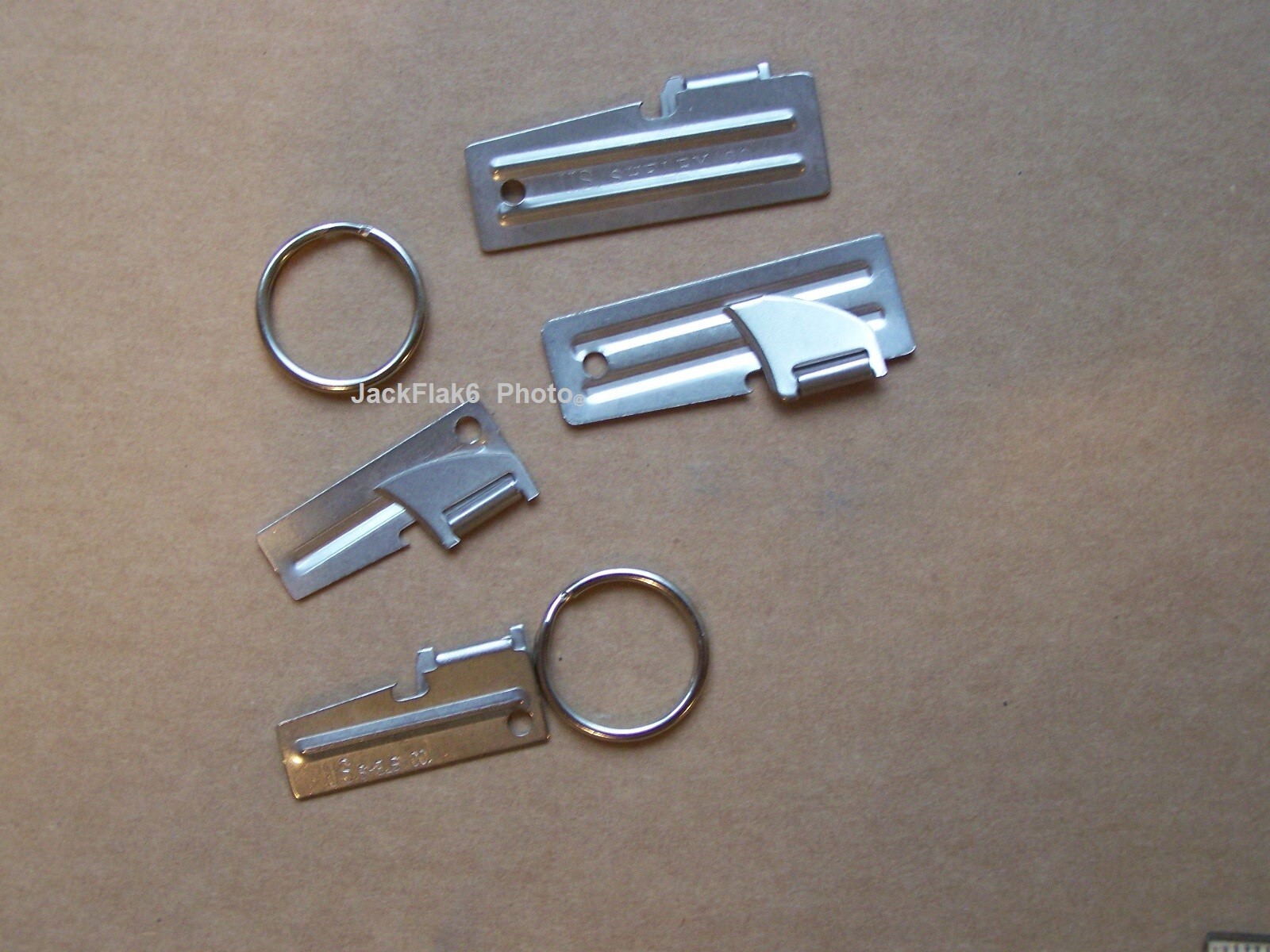 20 P38 & P51 Can Opener Shelby 10 ea + 10 Key Rings Camping Survival Military