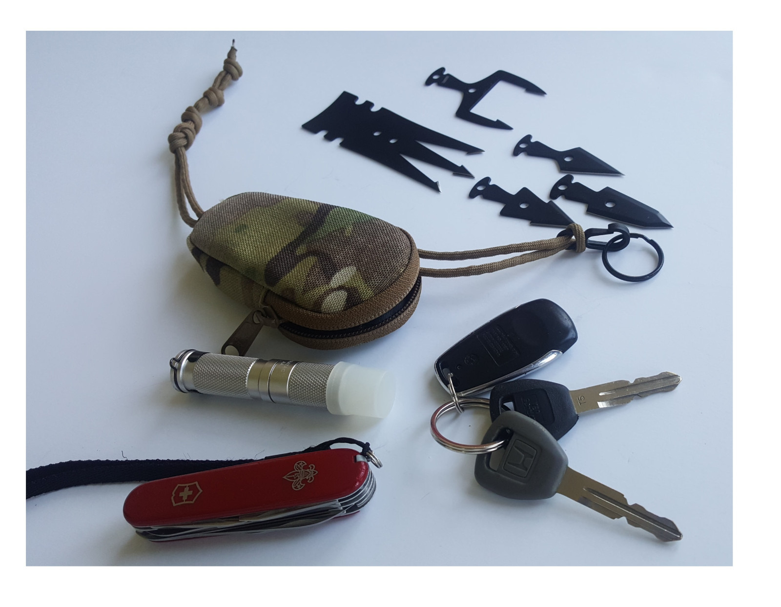 Milspec Monkey MSM Lanyard Zippered Key Ring Coin Pouch Carrier See Colors Below