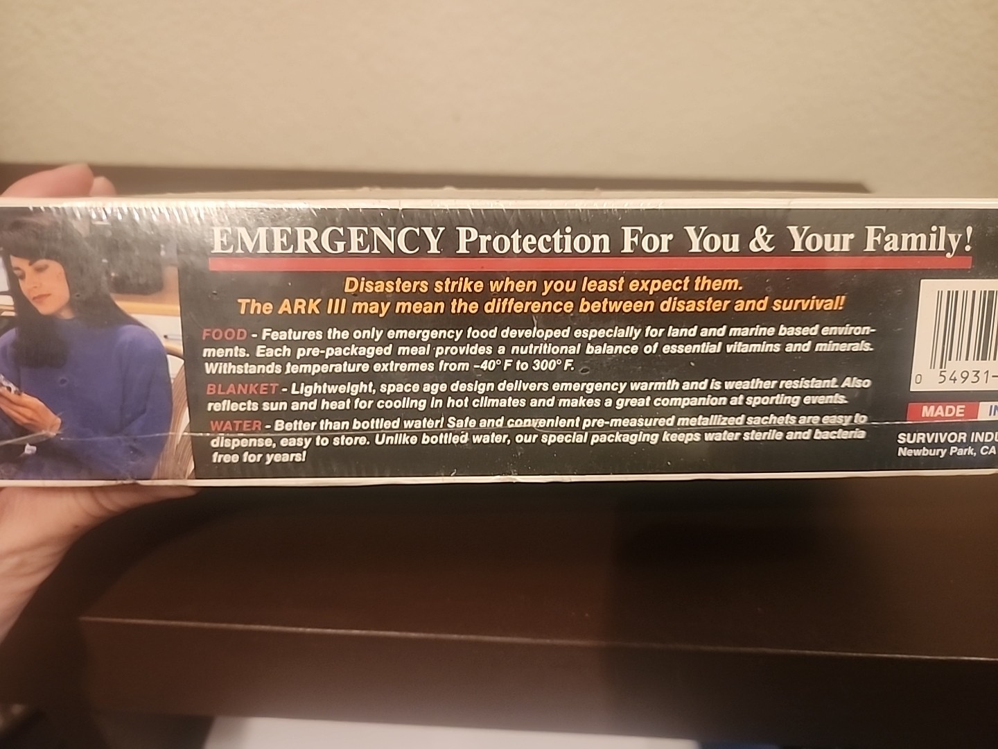 The Ark III 3-Day Emergency Survival Kit Food & Water NEW Sealed Made in USA