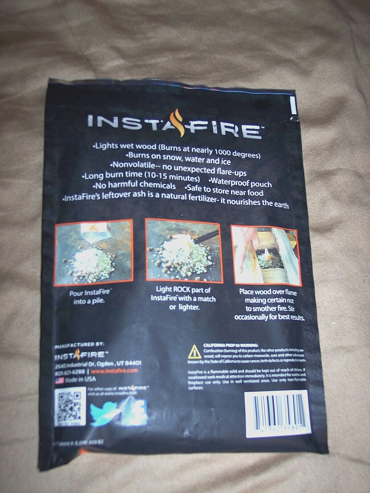 Fire Starter 1000 Degrees + Ready Hour Survival Shot 180 Count 10 yr Shelf Life