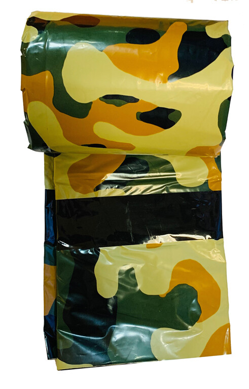 Camouflage Heavy Duty Emergency Aluminized PE Camo Sleeping Bag 84″ x 36″