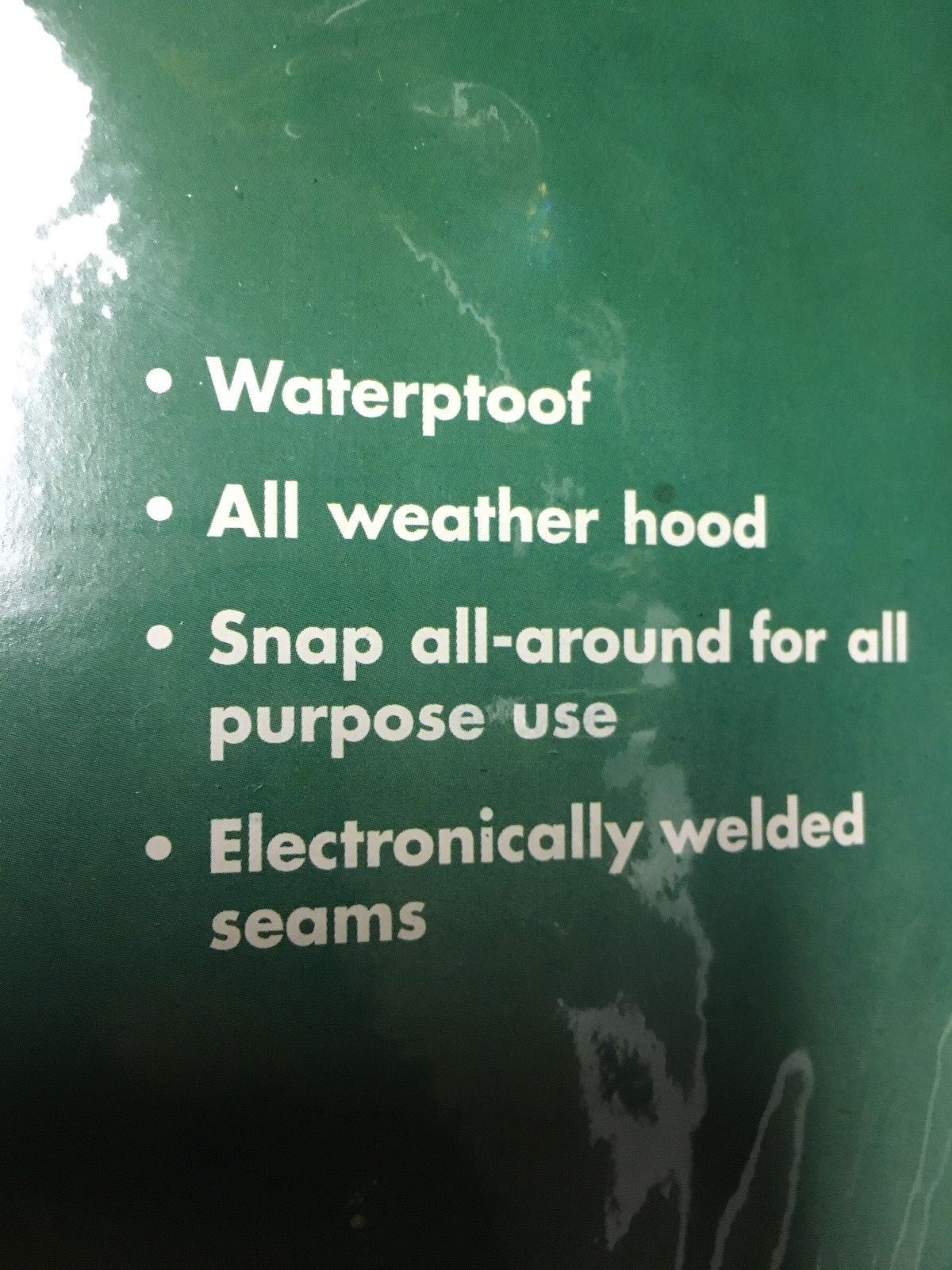 Texsport Authentic Adventure Gear Vinyl Poncho 50″ x 80″ raincoat hood 32720 NEW
