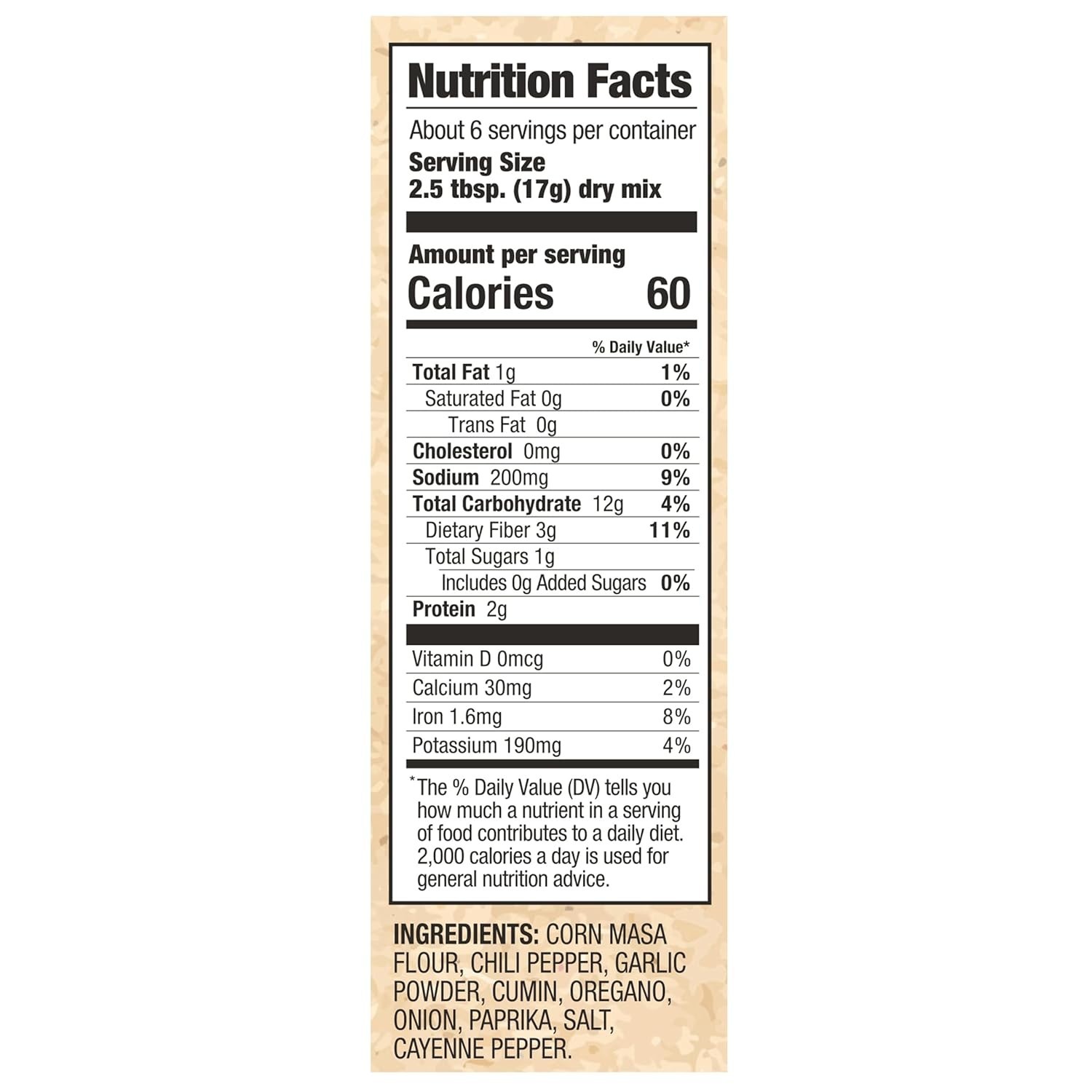Chili Kit Pack of 8 3.65oz Packets Texas Style Seasoning for Tacos Burgers