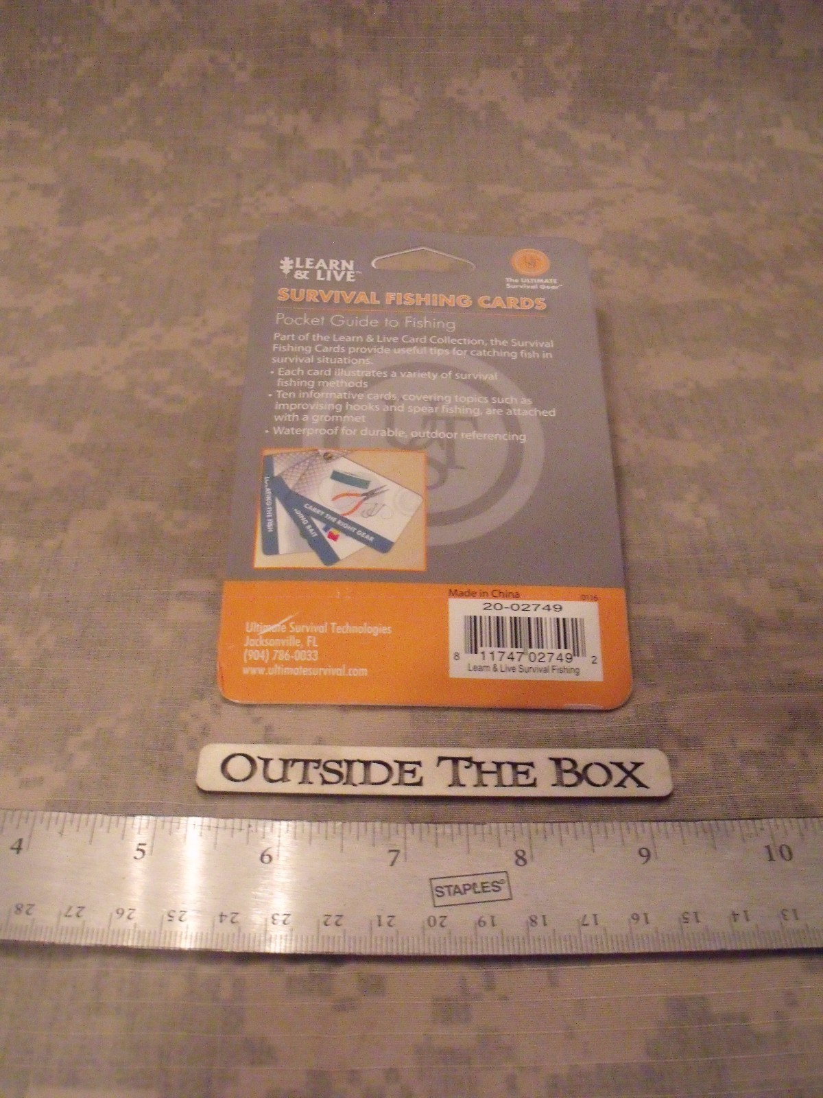 Ultimate Survival Technologies: “Survival Fishing Cards”, UST, 10 Cards