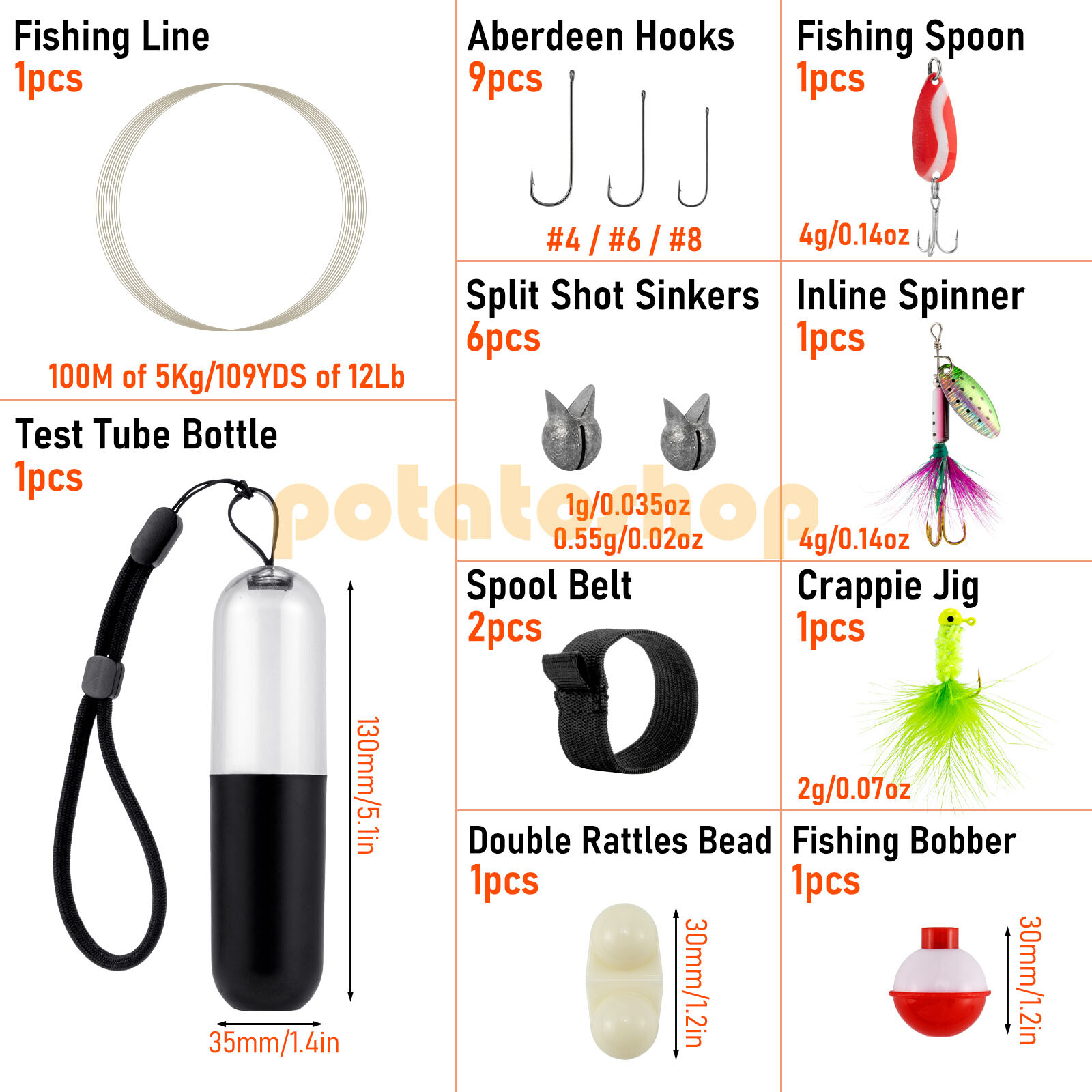 25pcs Pocket Reel Emergency Bug Out Bag Kit Survival Fishing Lead Weight Outdoor