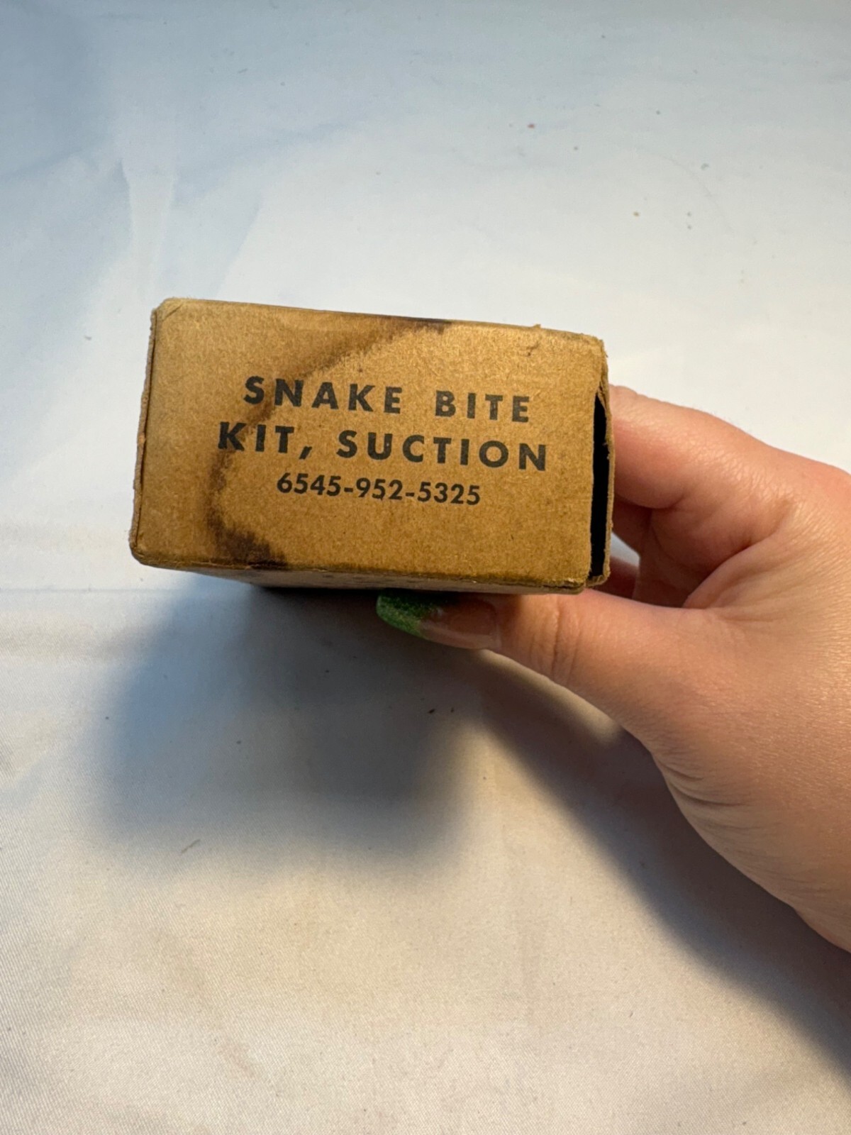 Vtg Military Snake Bite Kit, Suction w/Box USA