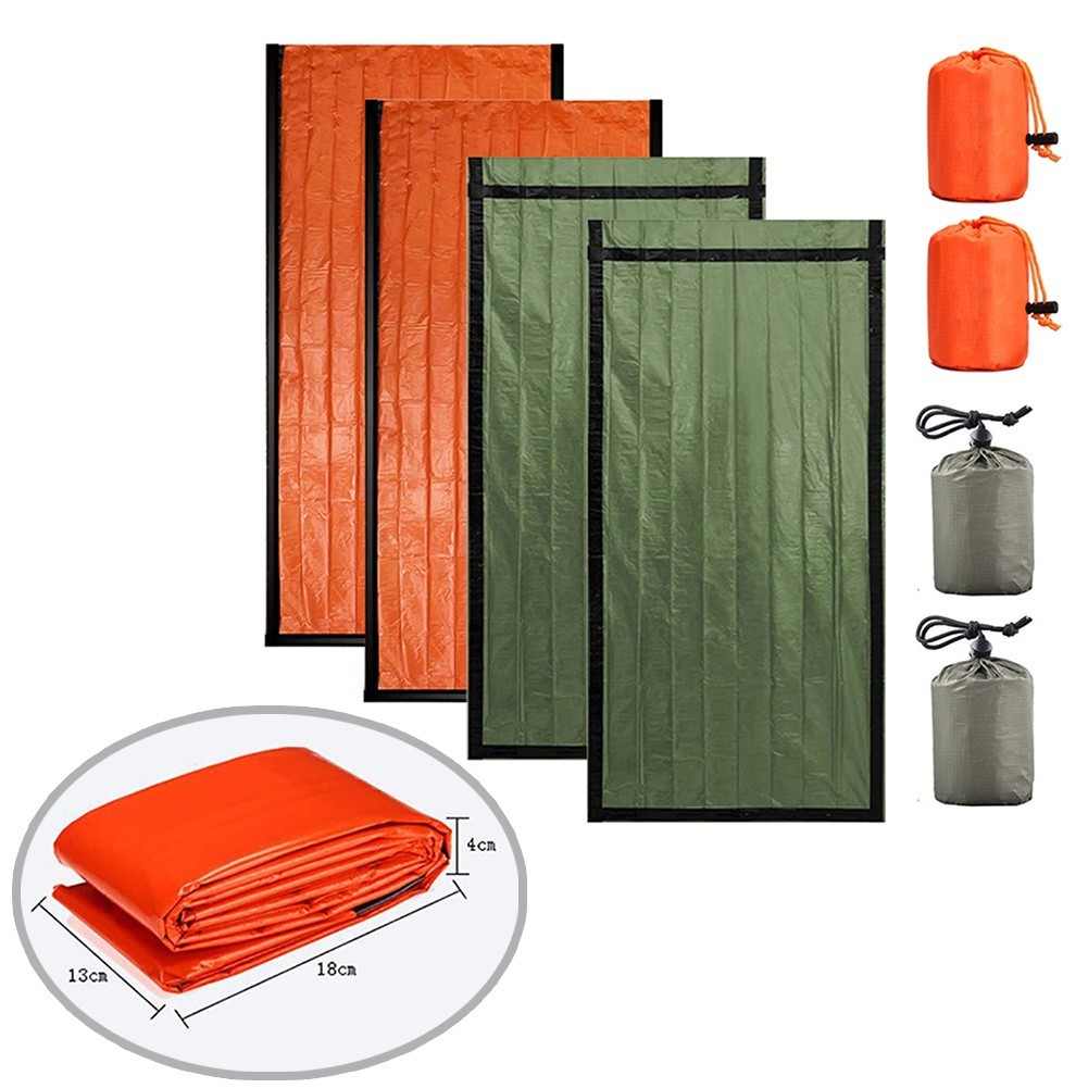 4PCS for multi Purpose Survival Sleeping Bags Ideal for Outdoor Activities