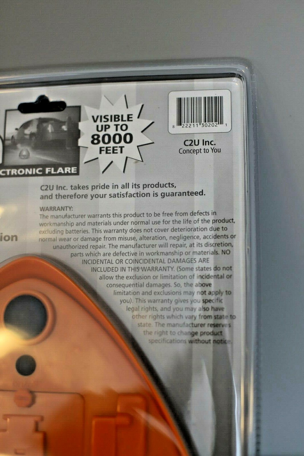 EzyFlare Emergency Electronic Flare Visible 8000 Ft by Air & Land Weather Resist
