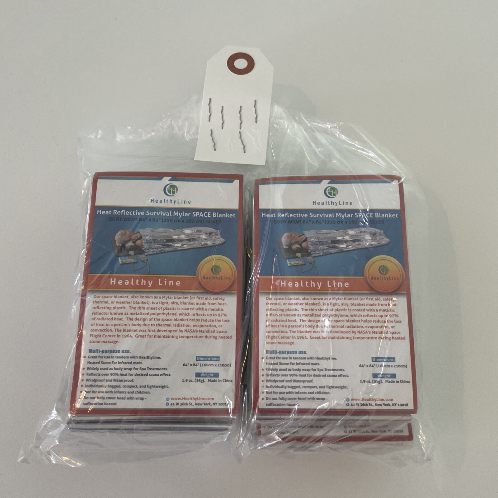 6 PACK EMERGENCY FOIL BLANKET/SURVIVAL/INSULATING/MYLAR/THERMAL HEAT/HEALTHYLINE