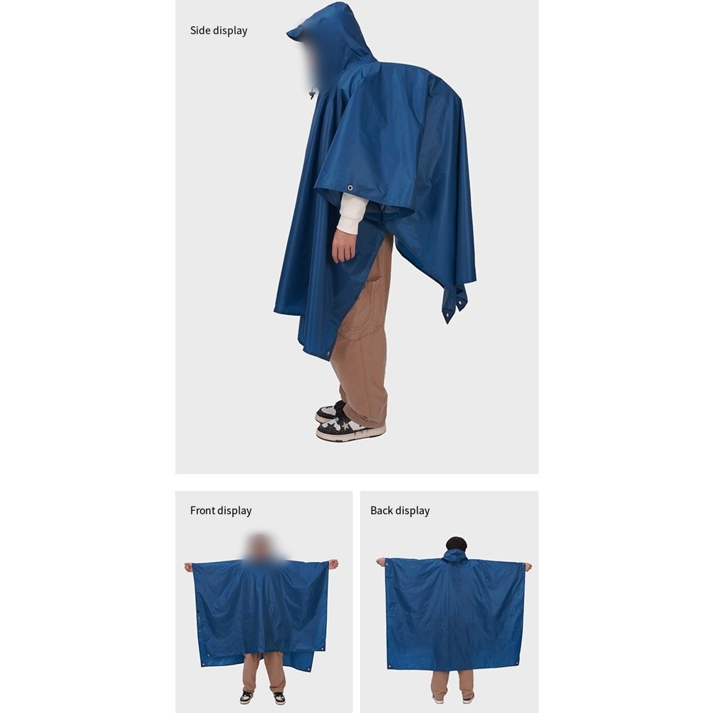 Three in One Adult Raincoat with Hood Lightweight Waterproof for Mountaineering