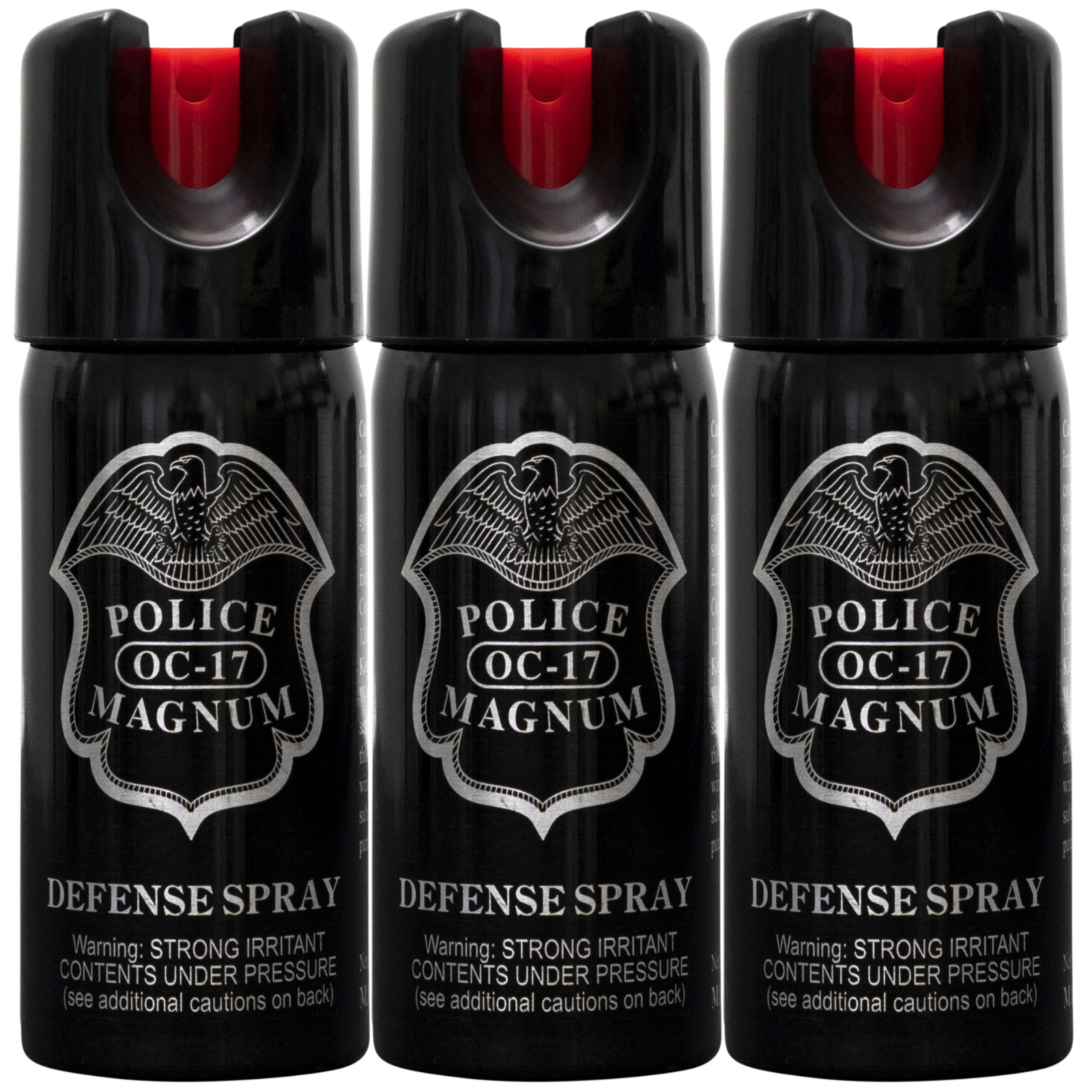 Police Magnum pepper spray self defense security protection 3 pk 2oz safety Lock