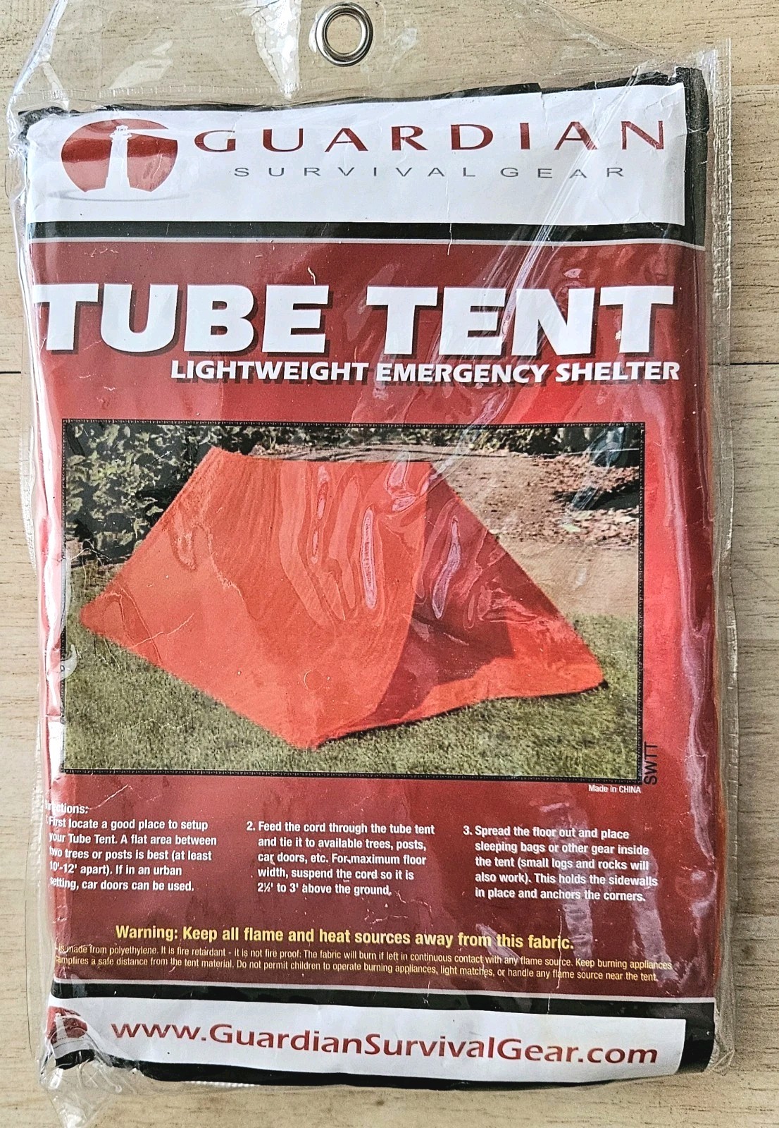 Survival Gear Tube Tent Lightweight Emergency Shelter by Guardian Sealed