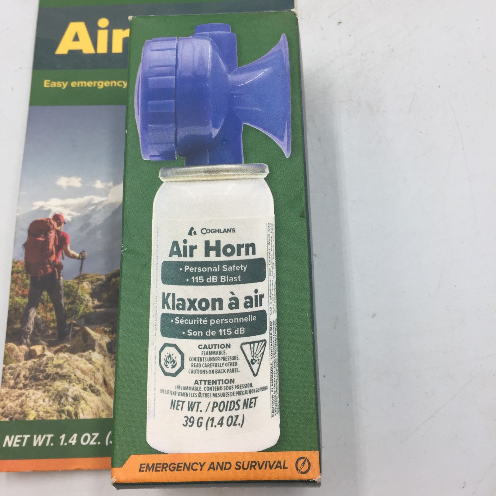 Coghlans 1.4 oz. Air Horn New Retail Box Klaxon a Air Easy Emergency Signal