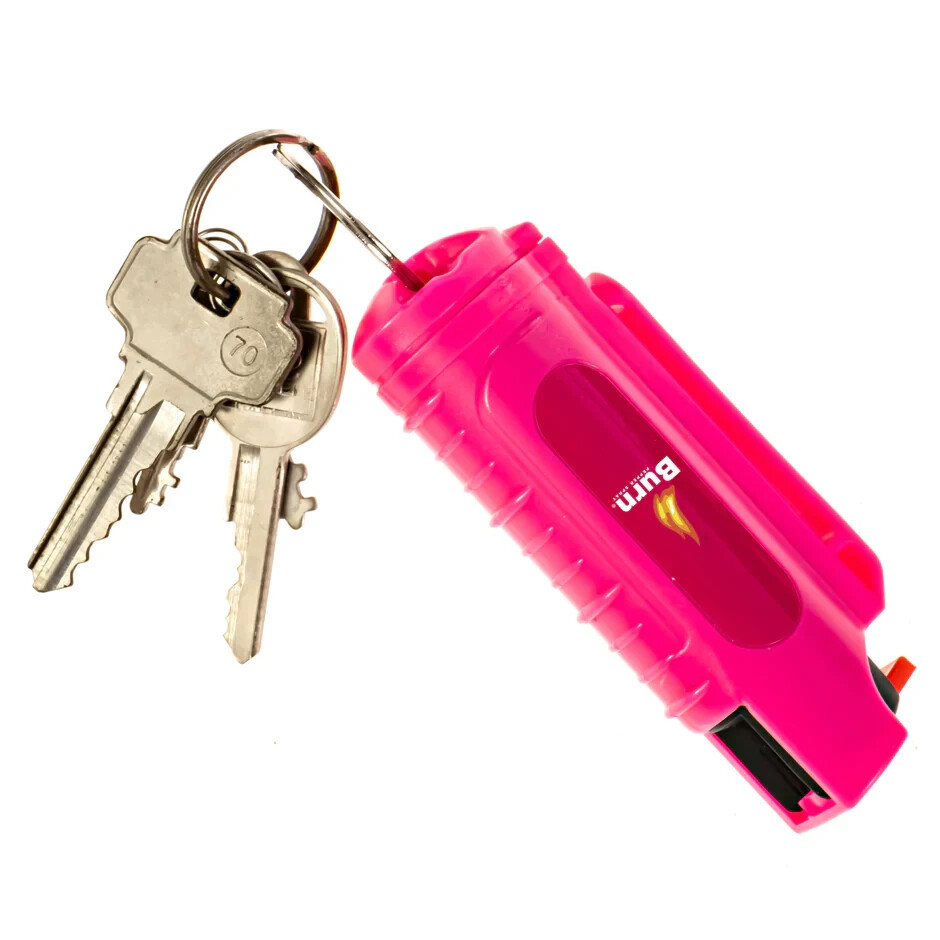 2 Pack Burn Pepper Spray 1/2oz Women Self Defense Security Pink