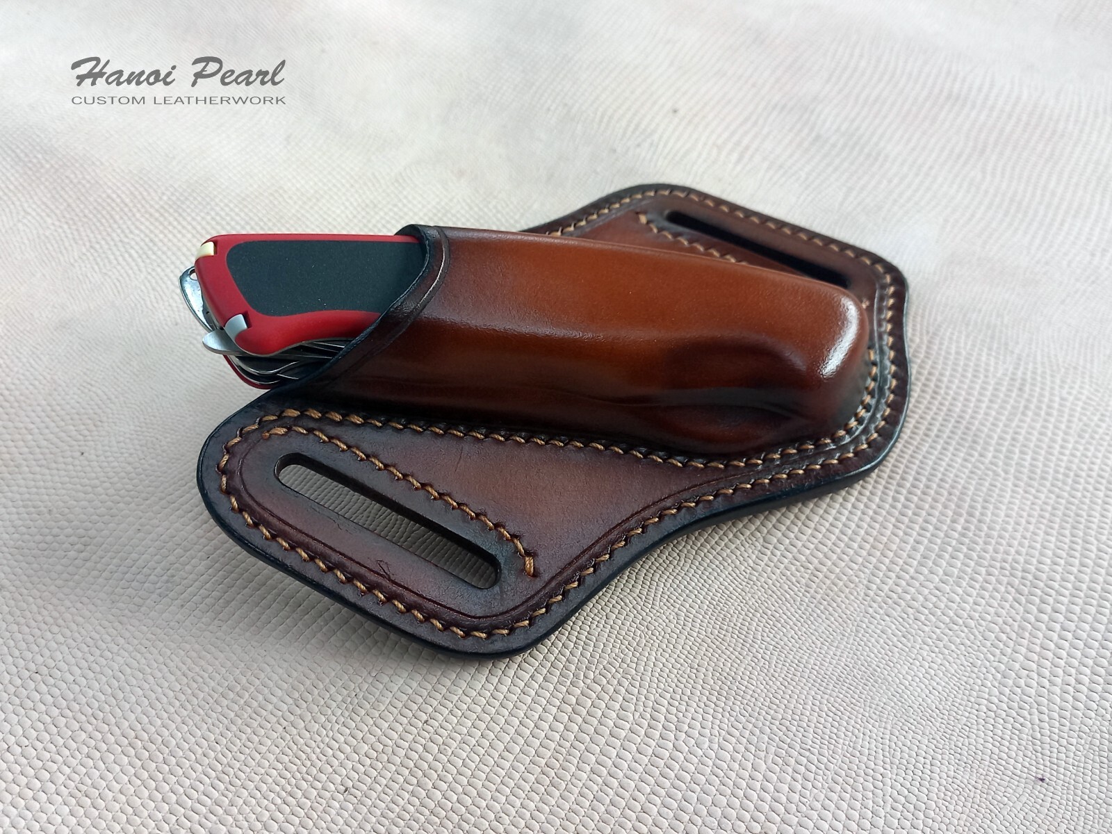 Custom Cross Draw Leather Sheath for SAK Victorinox RangerGrip 78/ 79/ 178/ 179